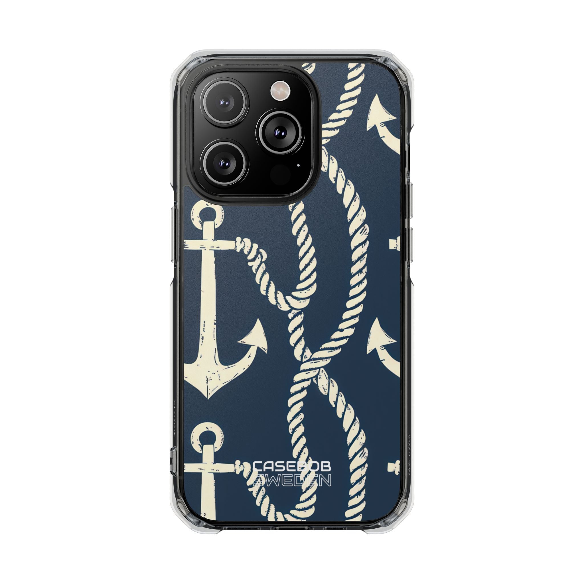 Nautical Anchors Rope iPhone 14 - Impact Clear+