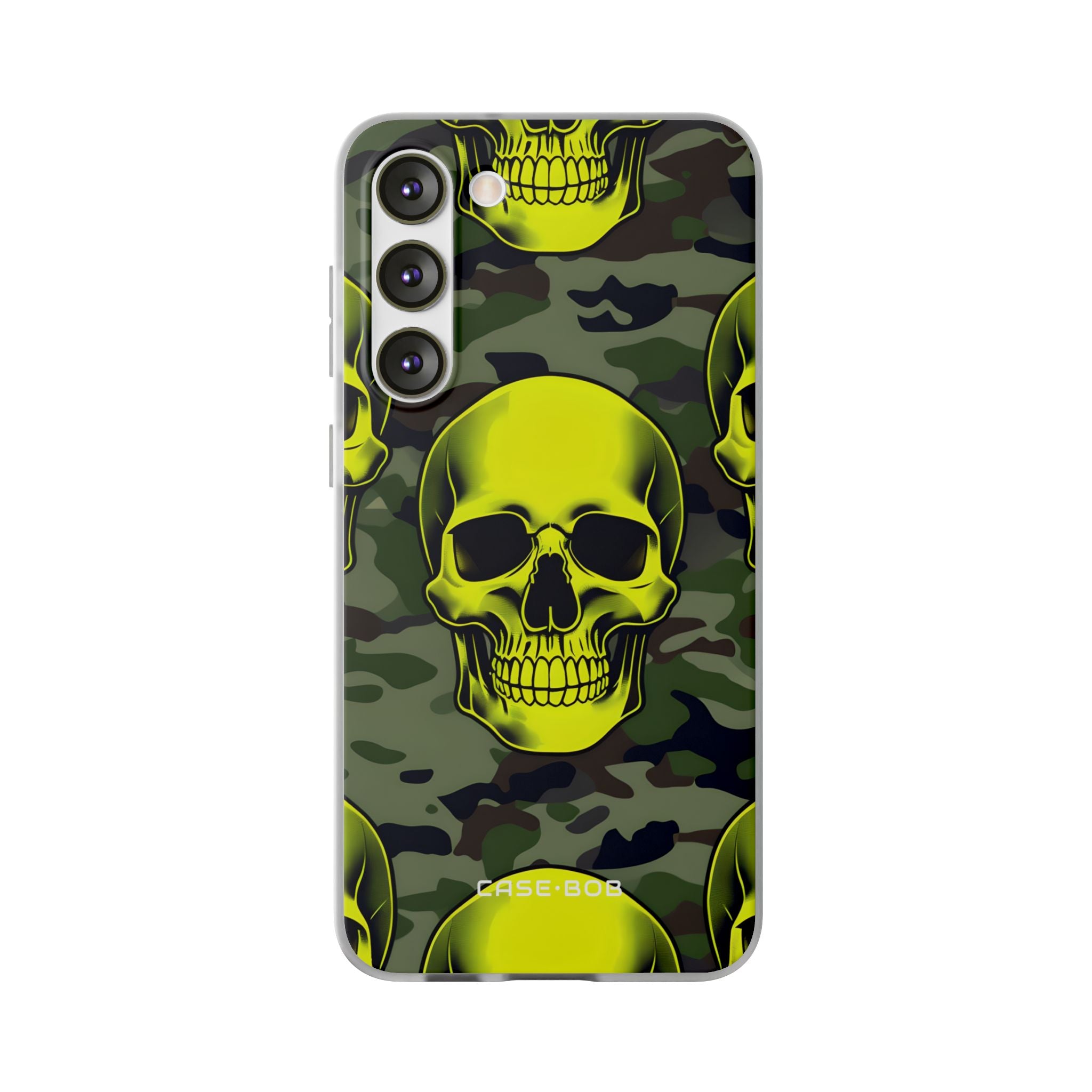 Neon Skull Camo Samsung S23 Plus Case - Soft
