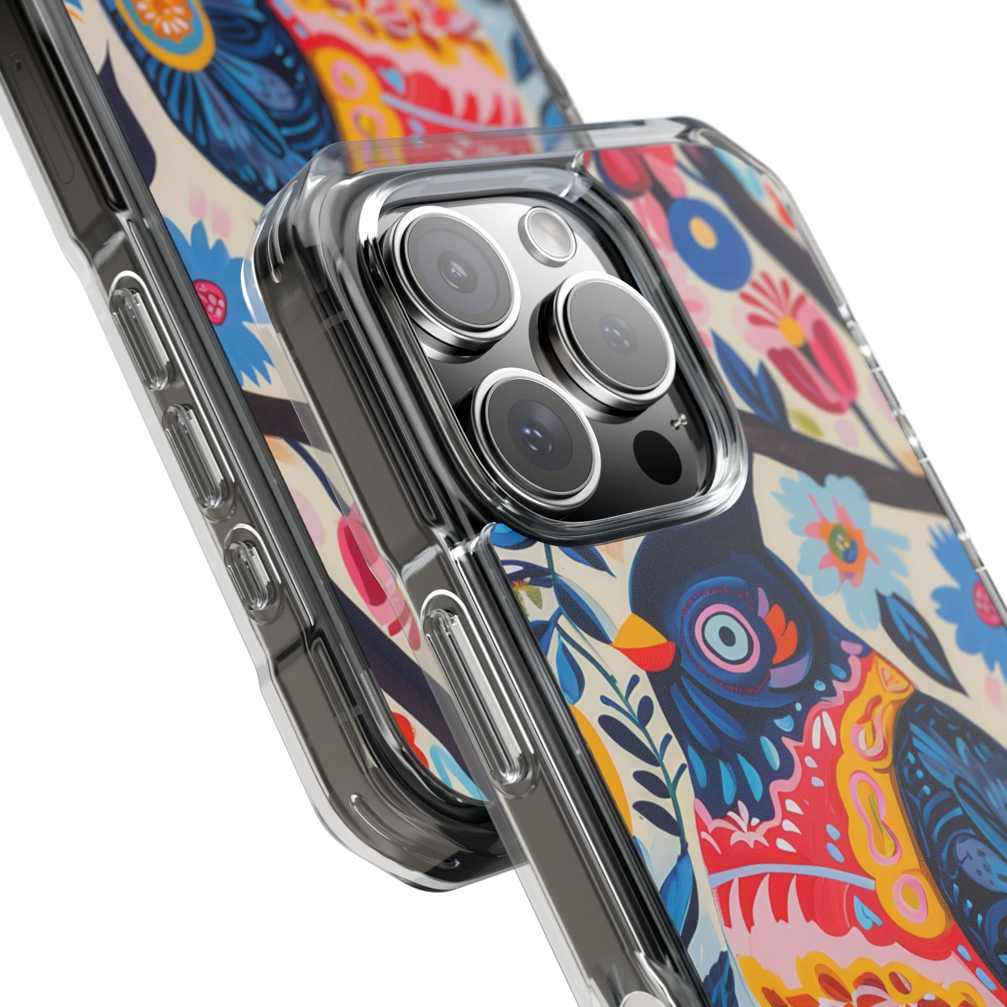 Whimsical Owl Garden iPhone 16 - Impact Clear+