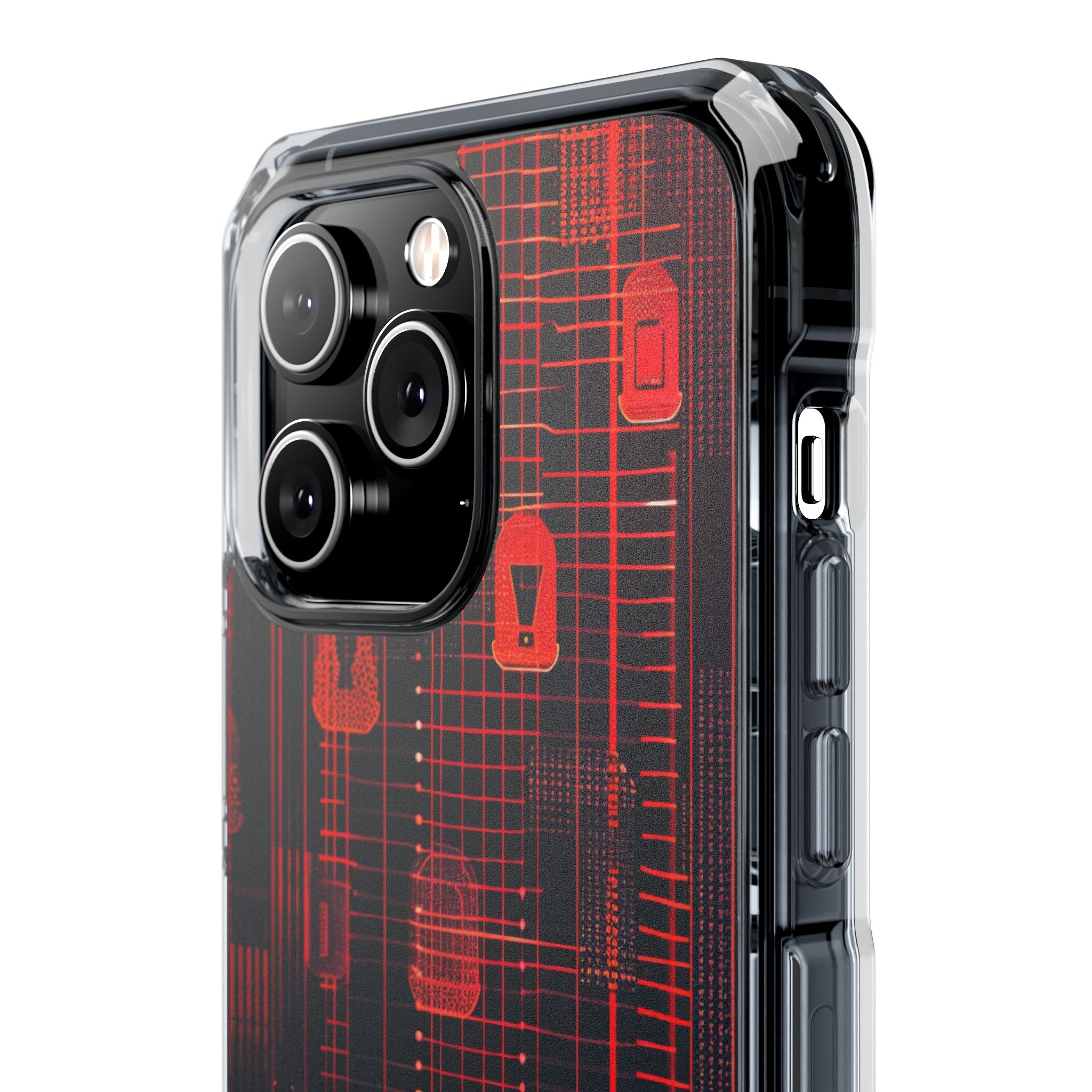 Cyber Locks Grid iPhone 14 - Impact Clear+