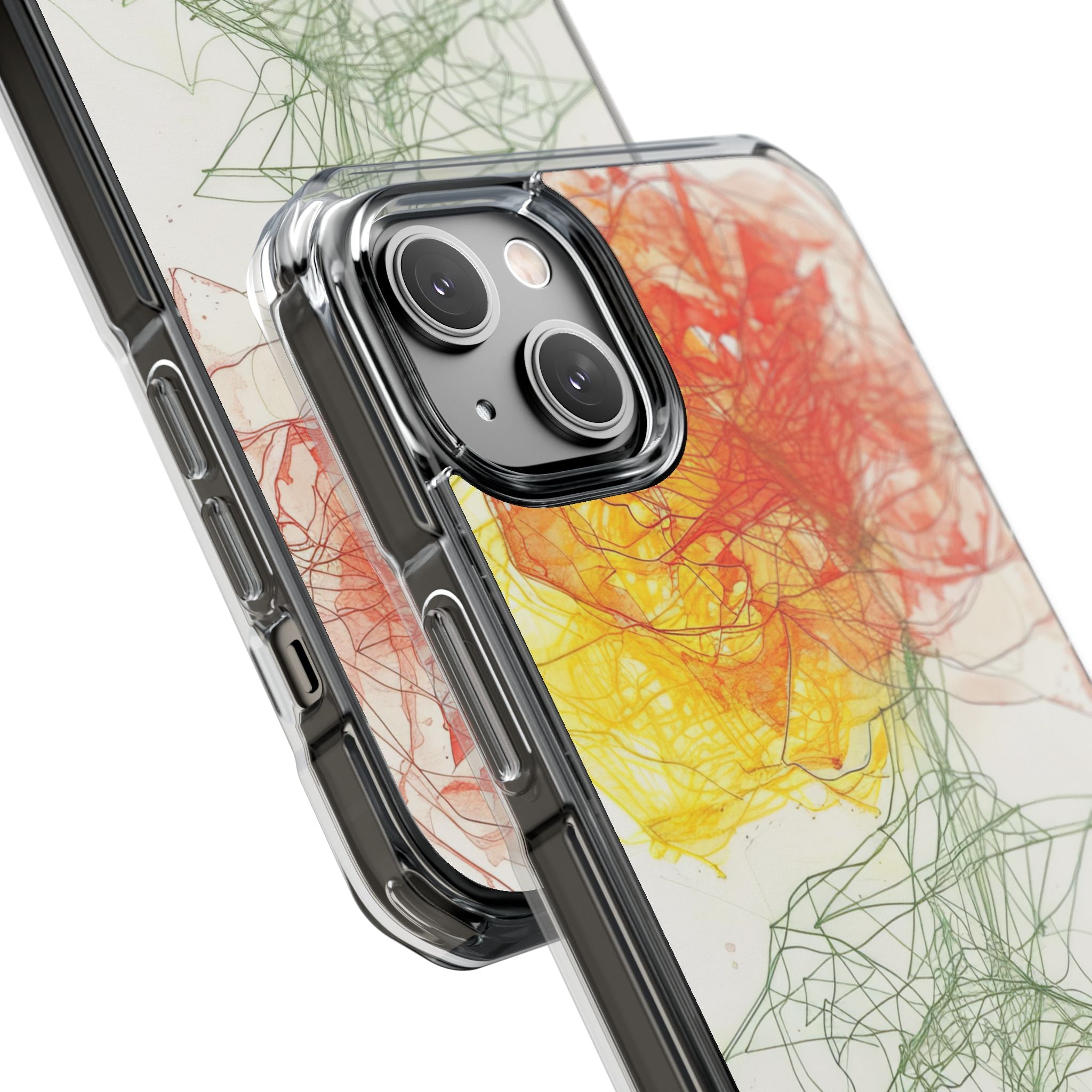 Fiery Blossom Tangle iPhone 14 - Impact Clear+