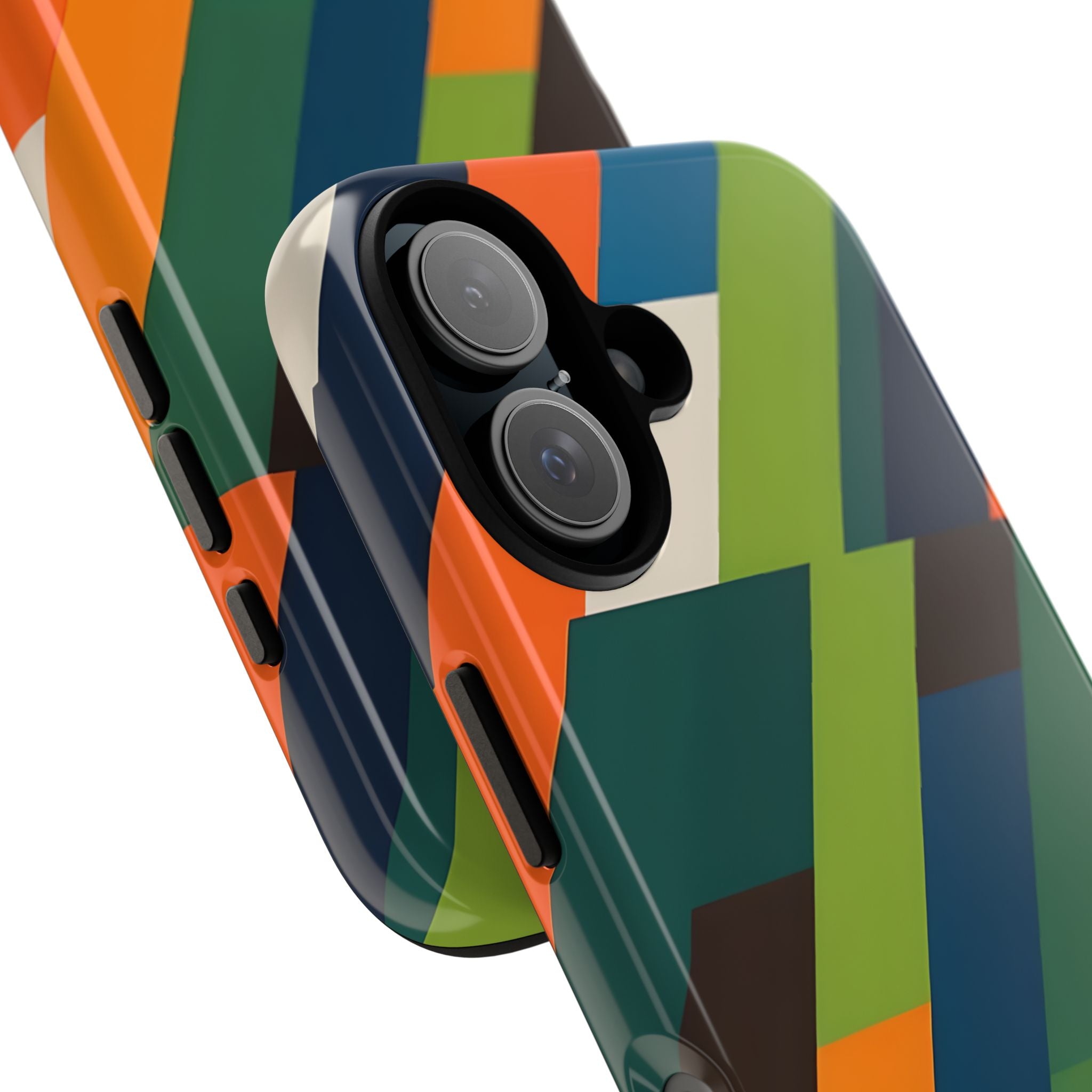 Geometric Color Intersection - iPhone Case