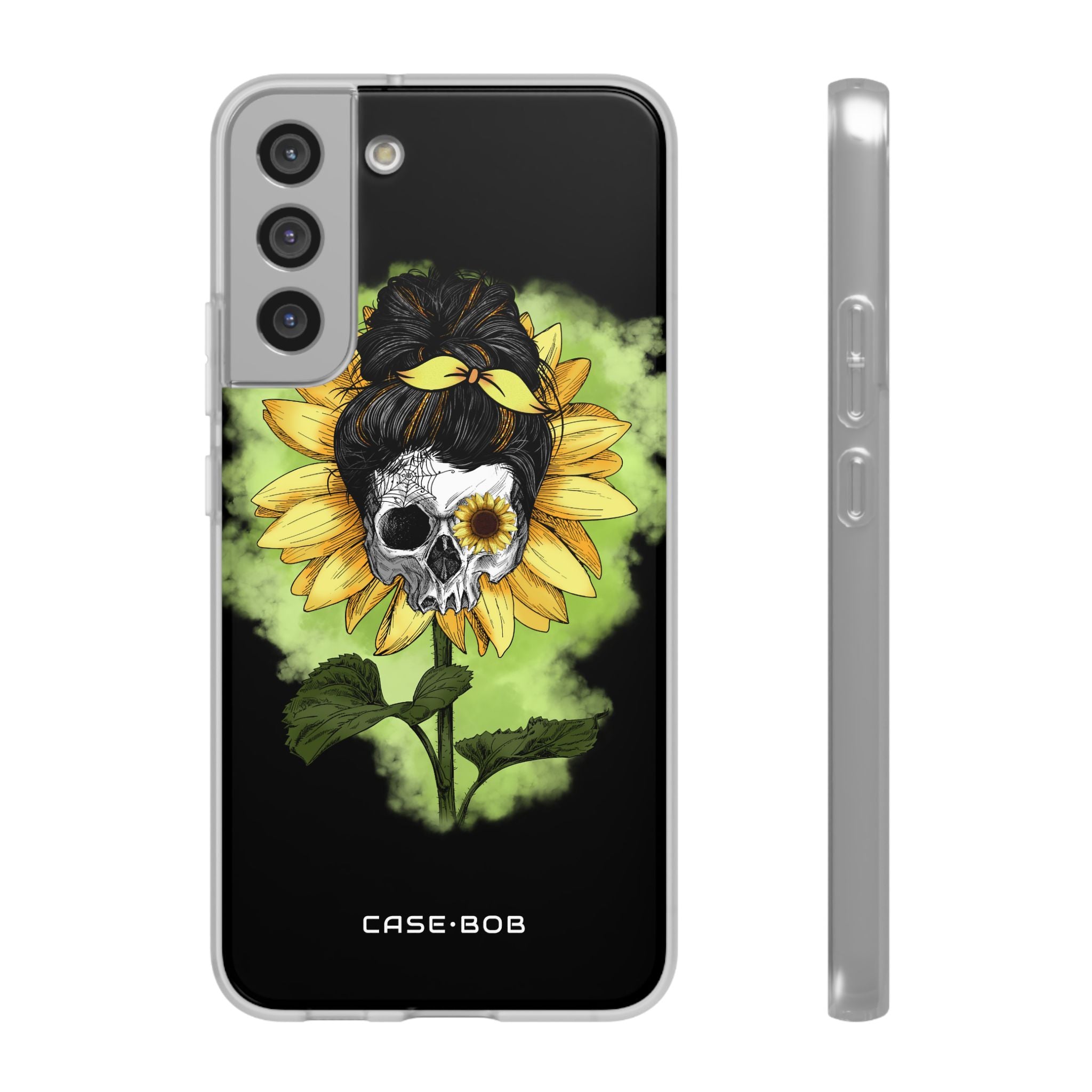 Sunflower Skull Samsung S22 Plus Case - Soft