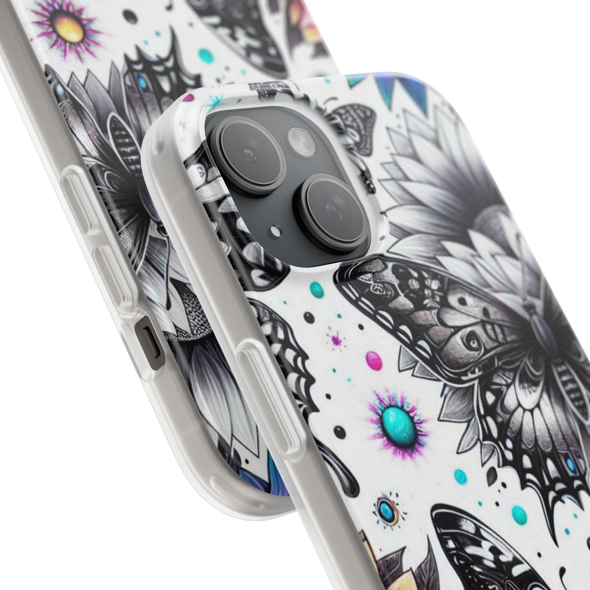 Butterfly Bloom iPhone 15 Case - Soft