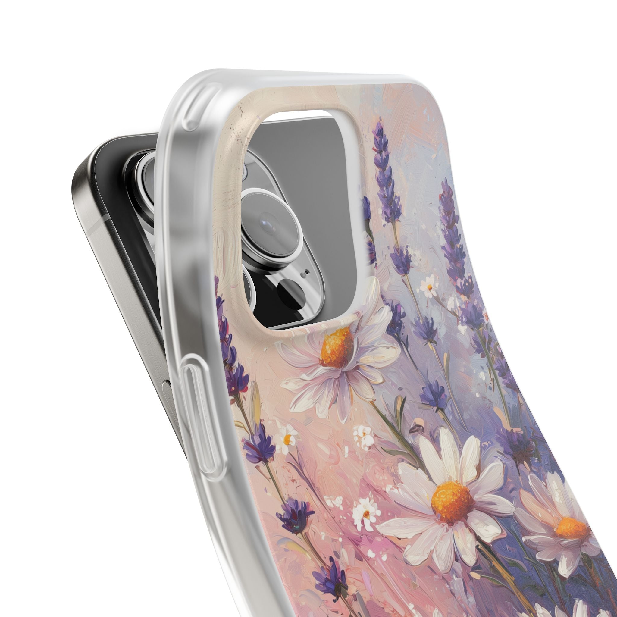 Daisy Lavender Bloom iPhone 16 Pro Max Case - Soft