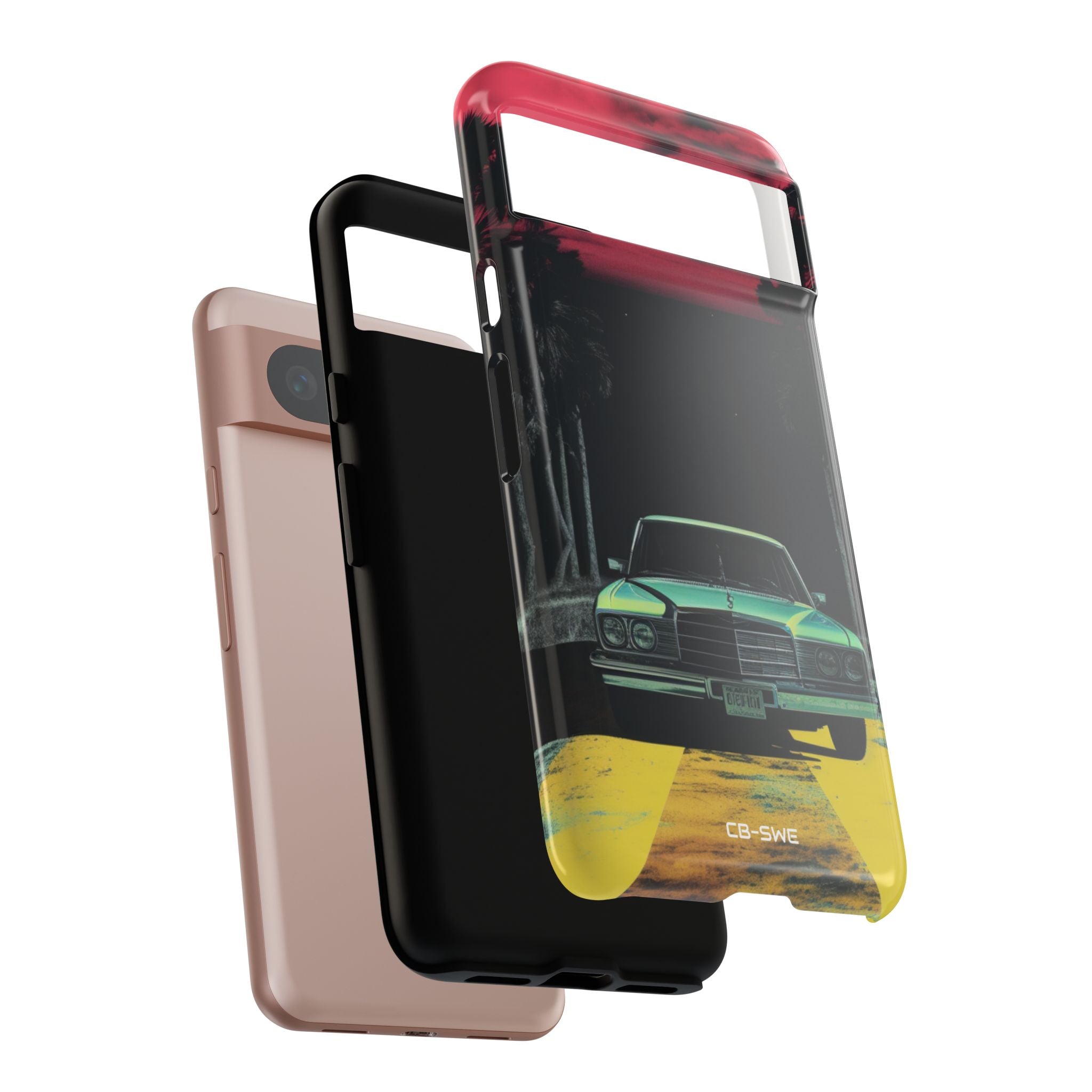 Retro Futuristic Nightscape - Google Pixel Case