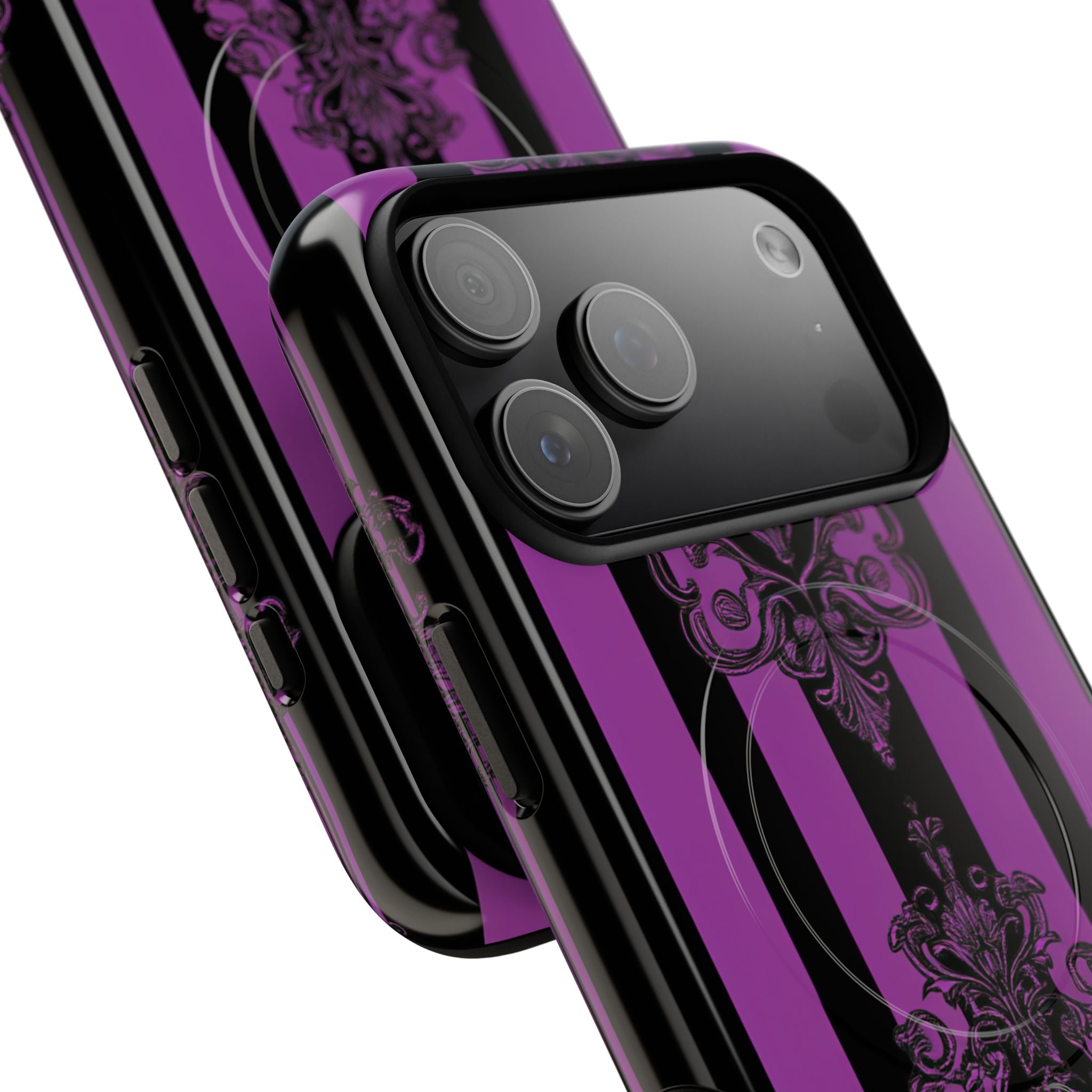 Damask Elegance Purple iPhone 17 Pro Max Case - Tough+