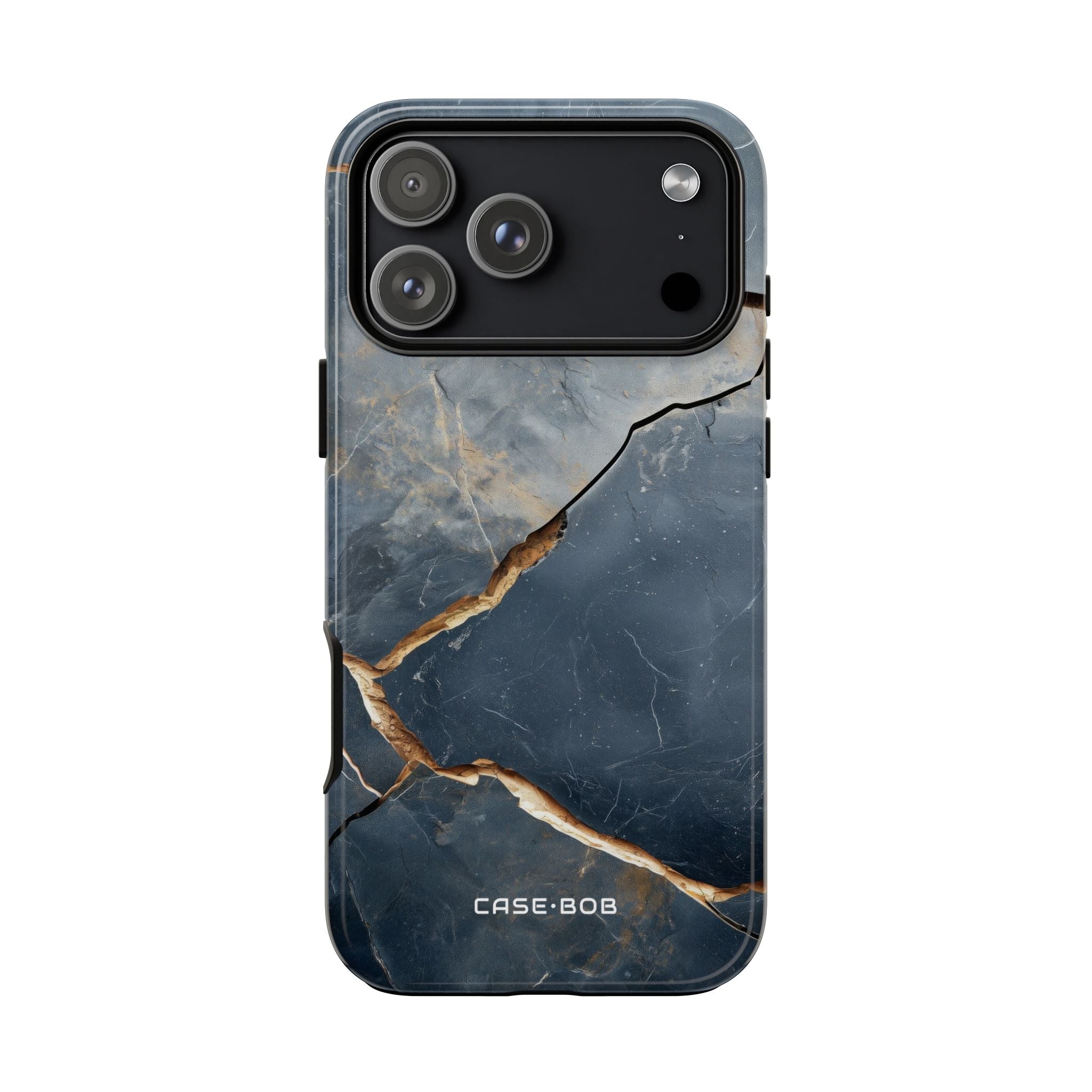Jagged Vein Navy iPhone 17 Pro Max Case - Tough