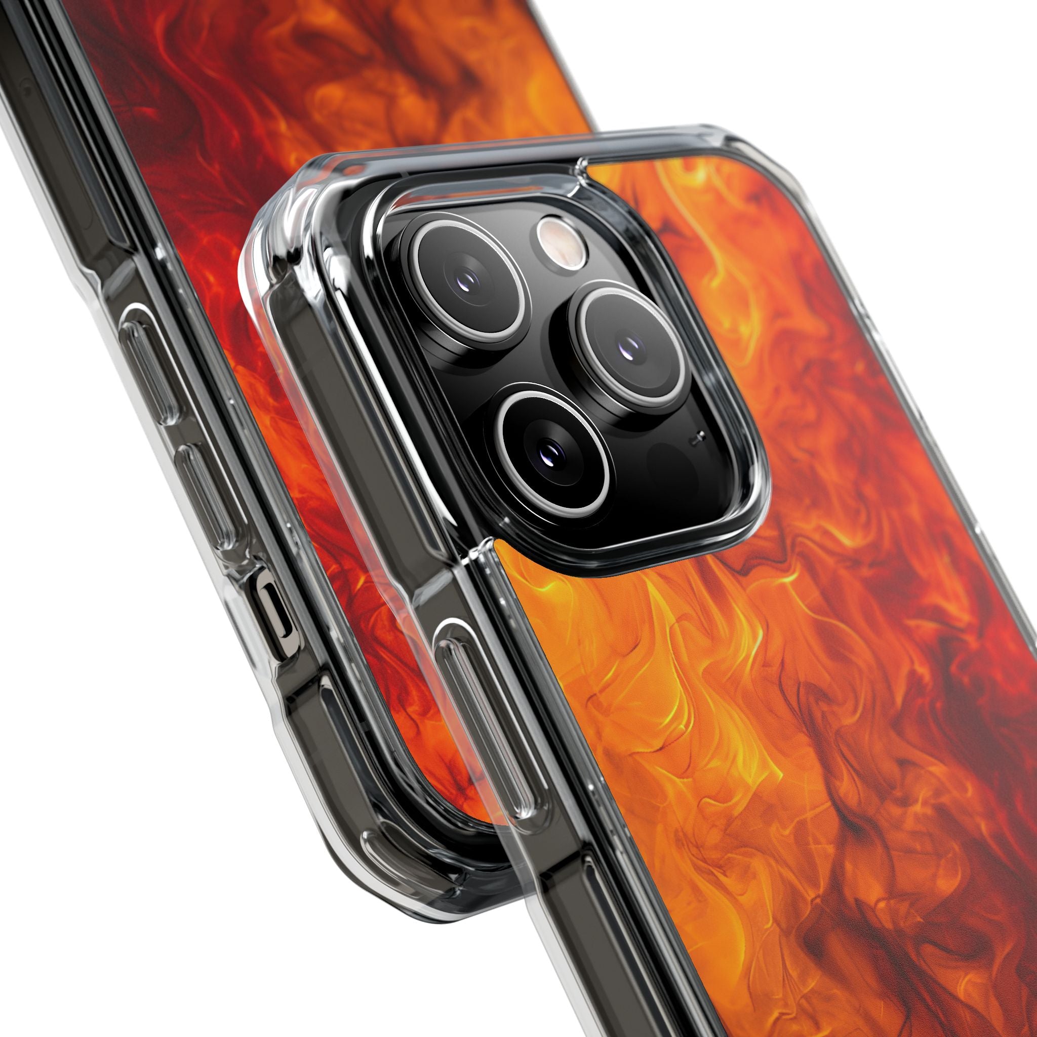 Flaming Energy Swirl iPhone 14 - Impact Clear+