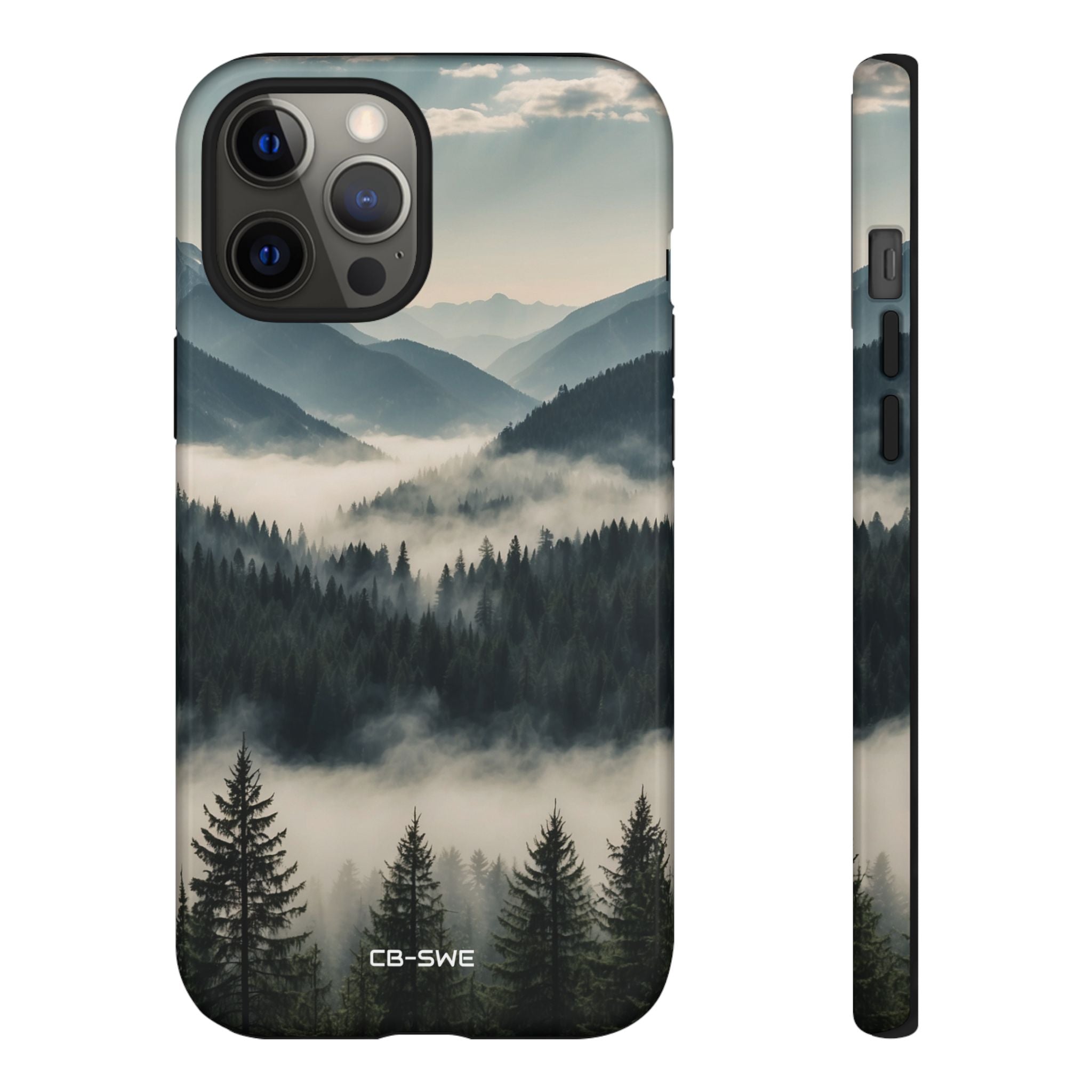 Misty Forest Embrace - iPhone Case