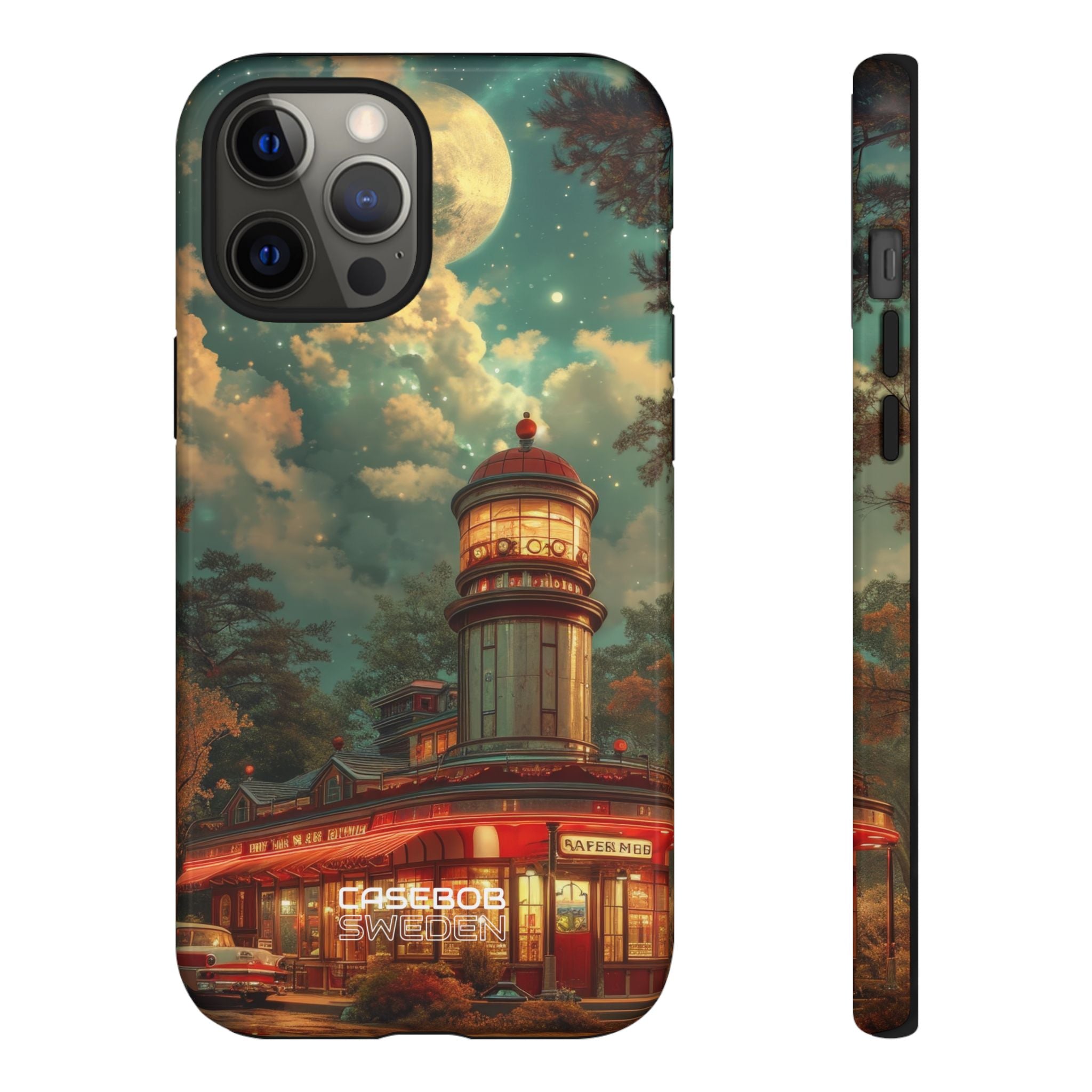 Retro Moonlight Cafe iPhone 12 - Tough