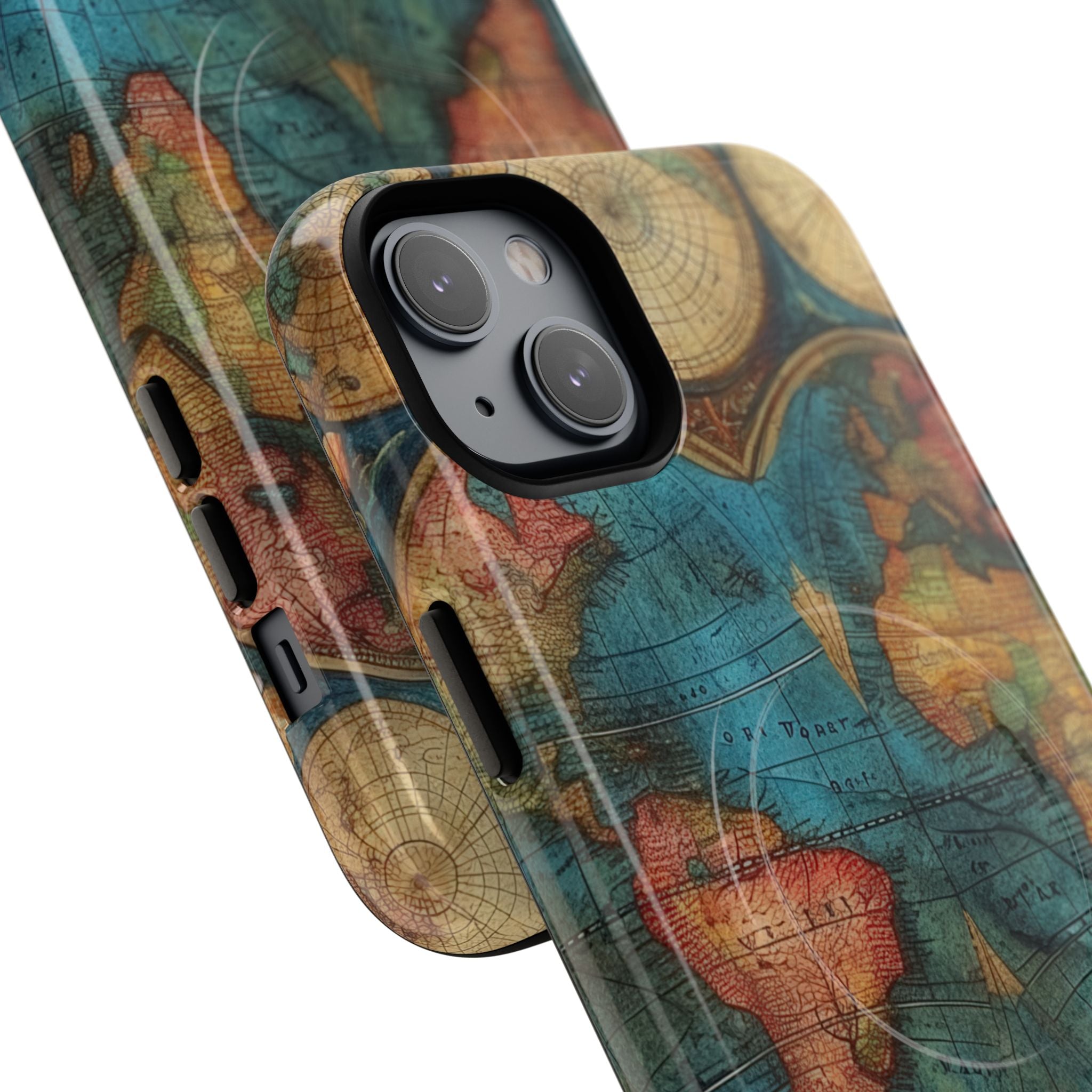 Vintage World Map iPhone 14 - Tough+