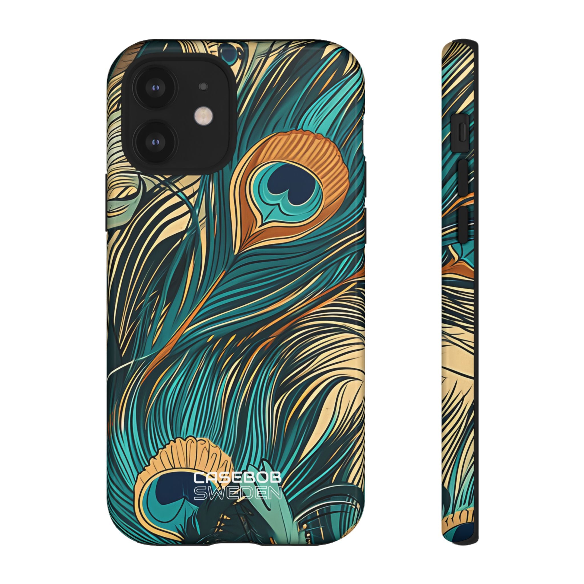 Peacock Feather Whirl iPhone 12 - Tough