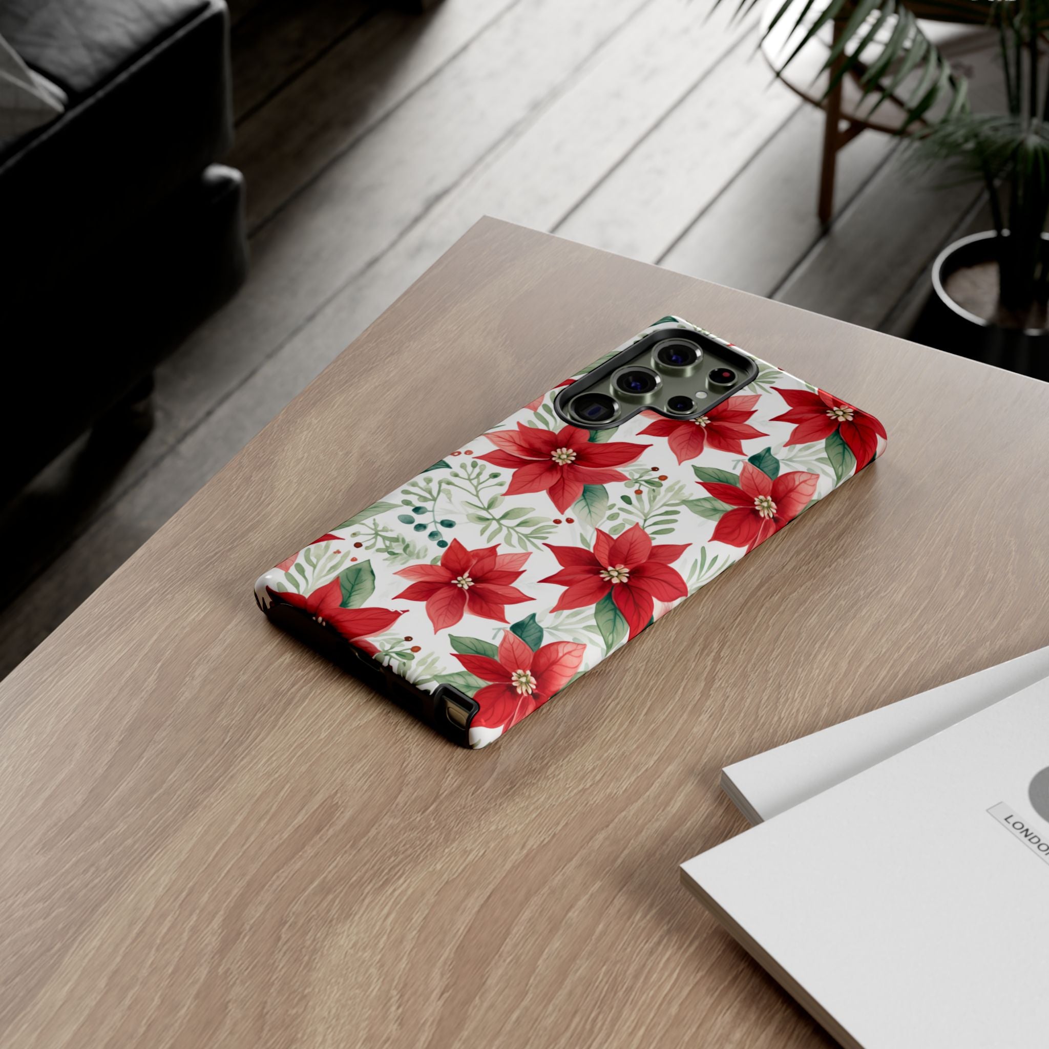 Poinsettias Bloom Bright - Samsung Case