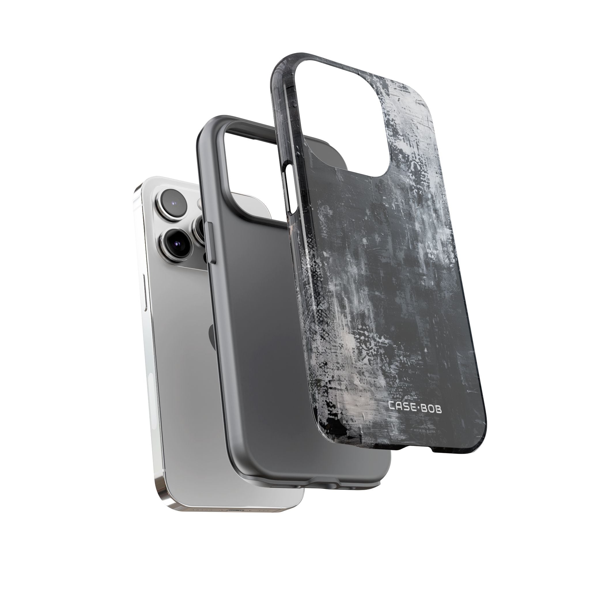 Textured Blackscape iPhone 14 Pro Case - Tough