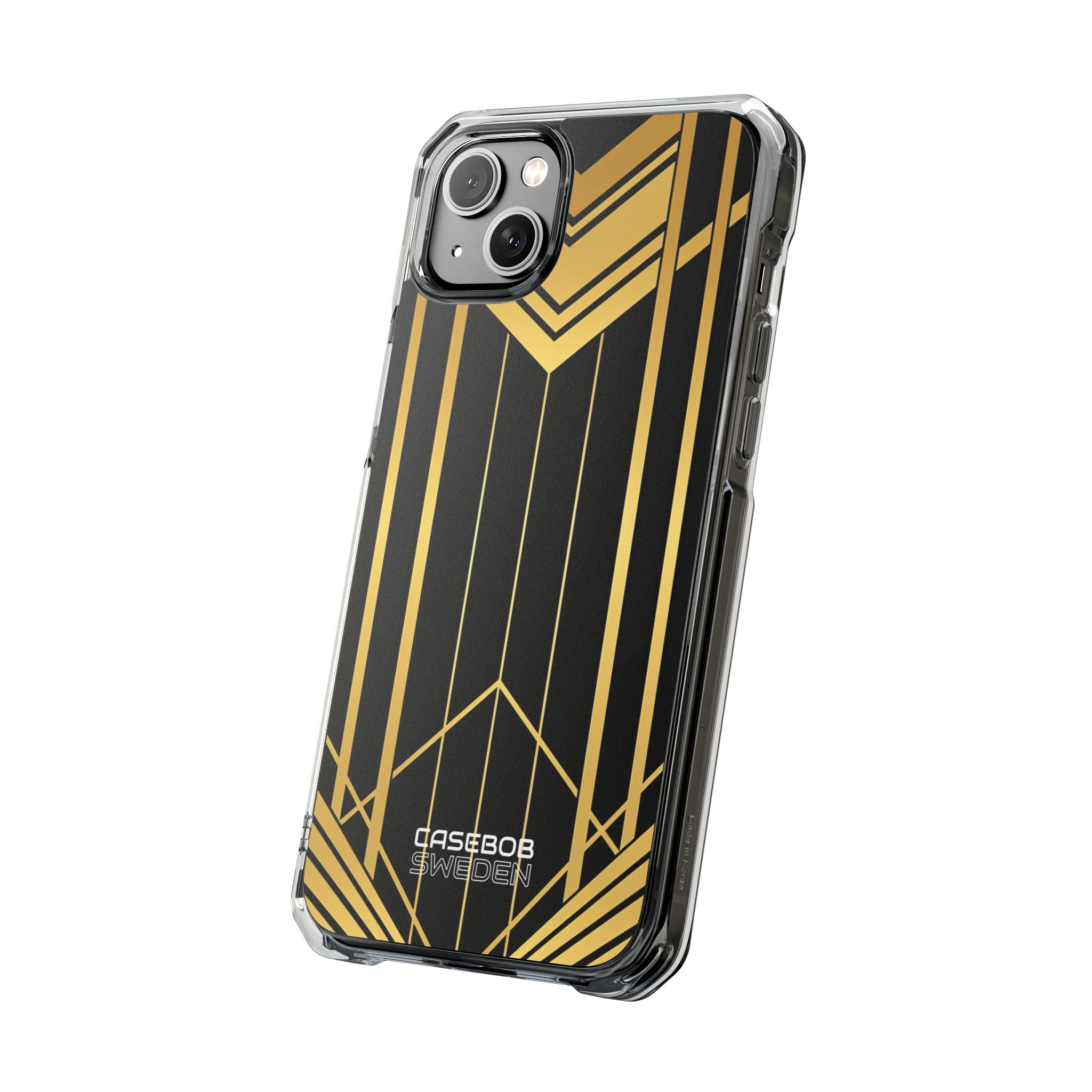 Gouden Geometrische Symfonie iPhone 14 - Impact Clear+