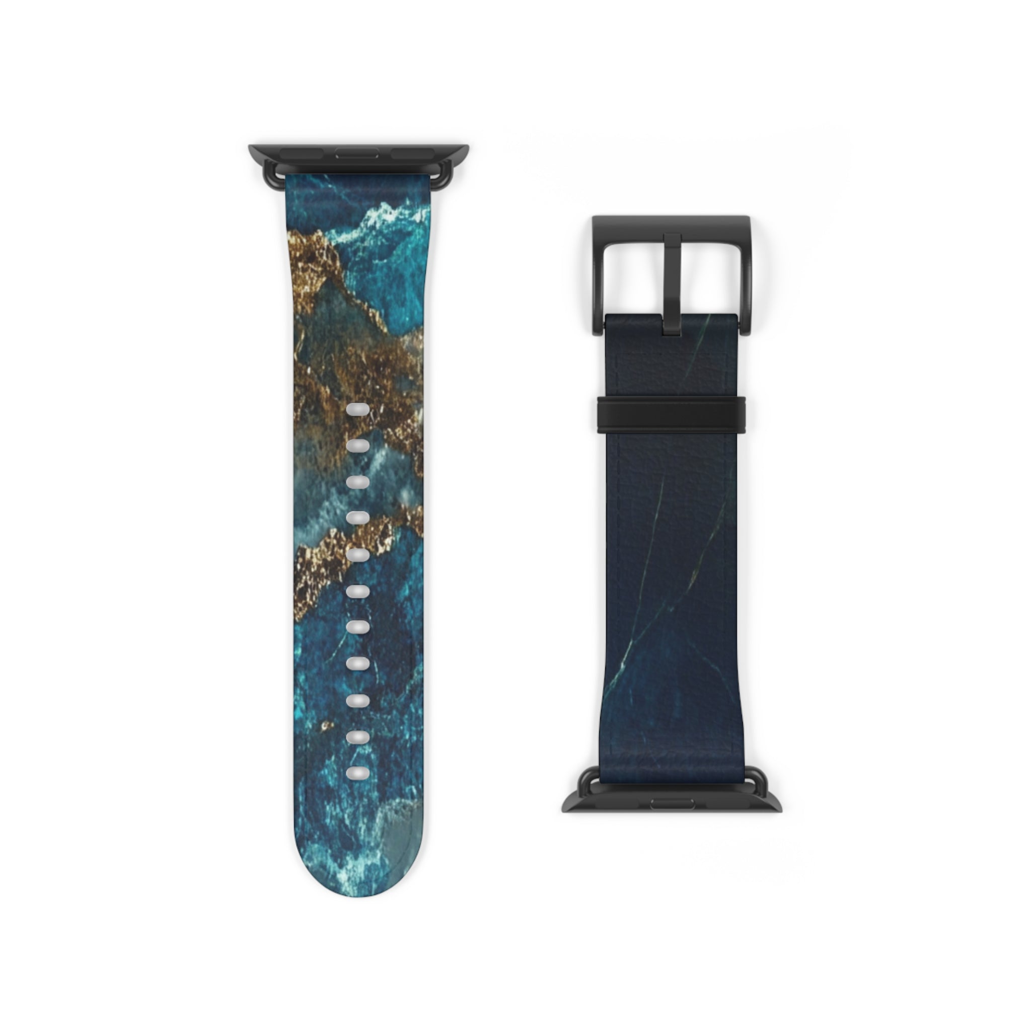 Golden Fracture Teal - Watch Band