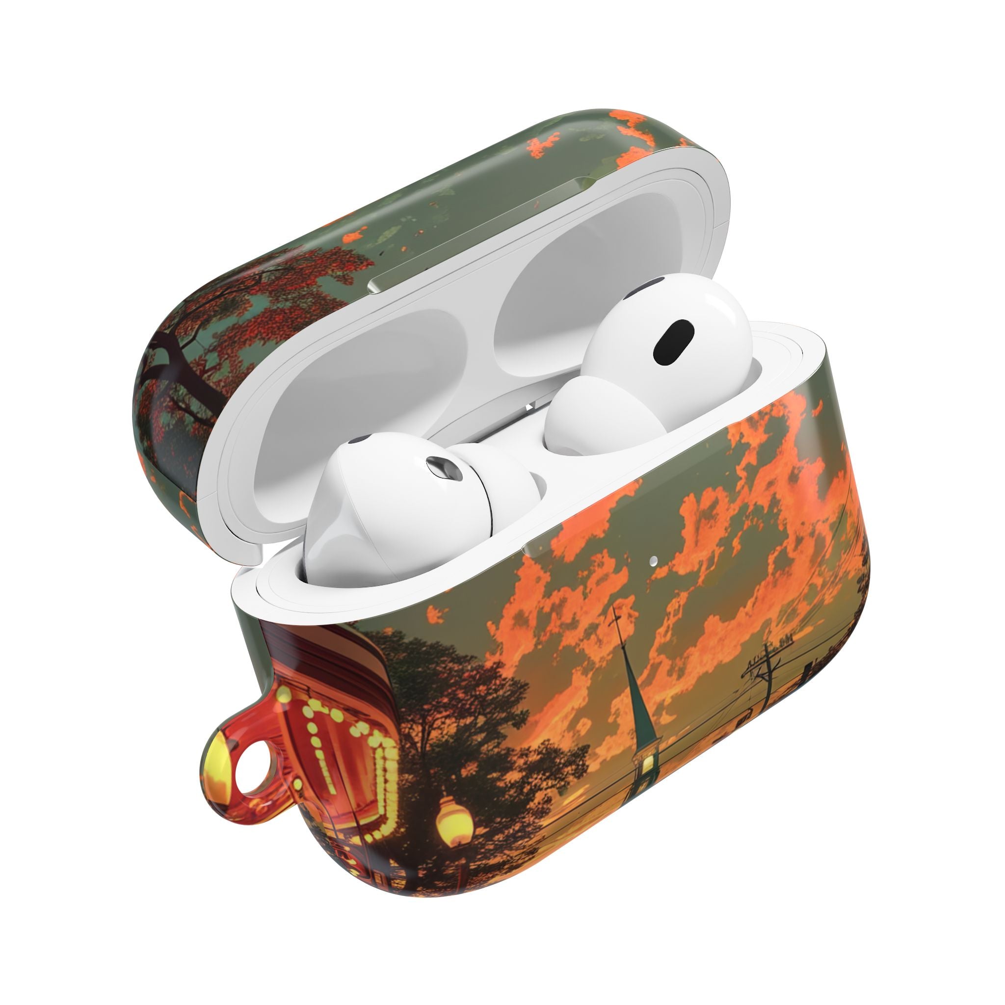 Crimson Classic Glow - AirPods Case