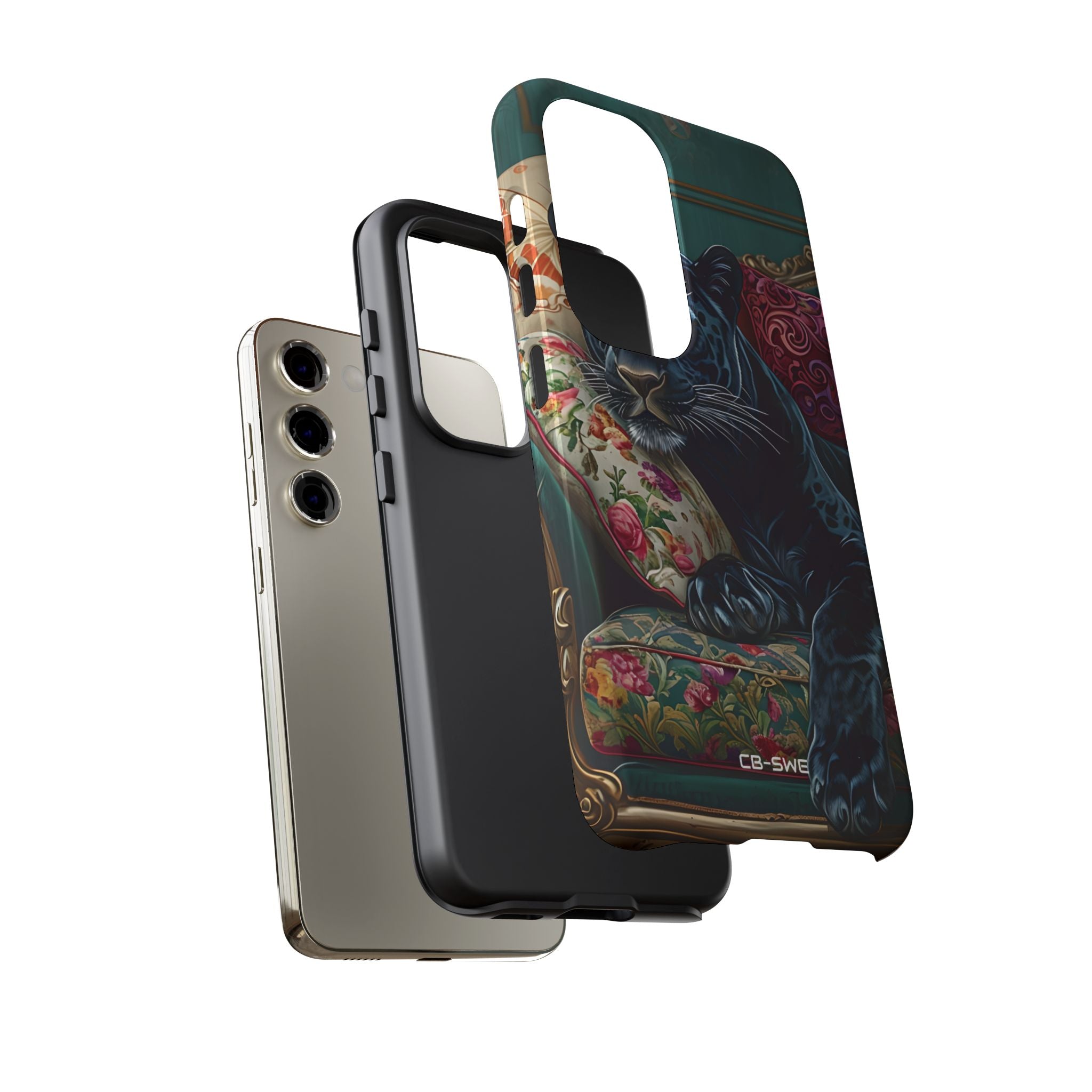 Panther on Vintage Chaise - Samsung Case