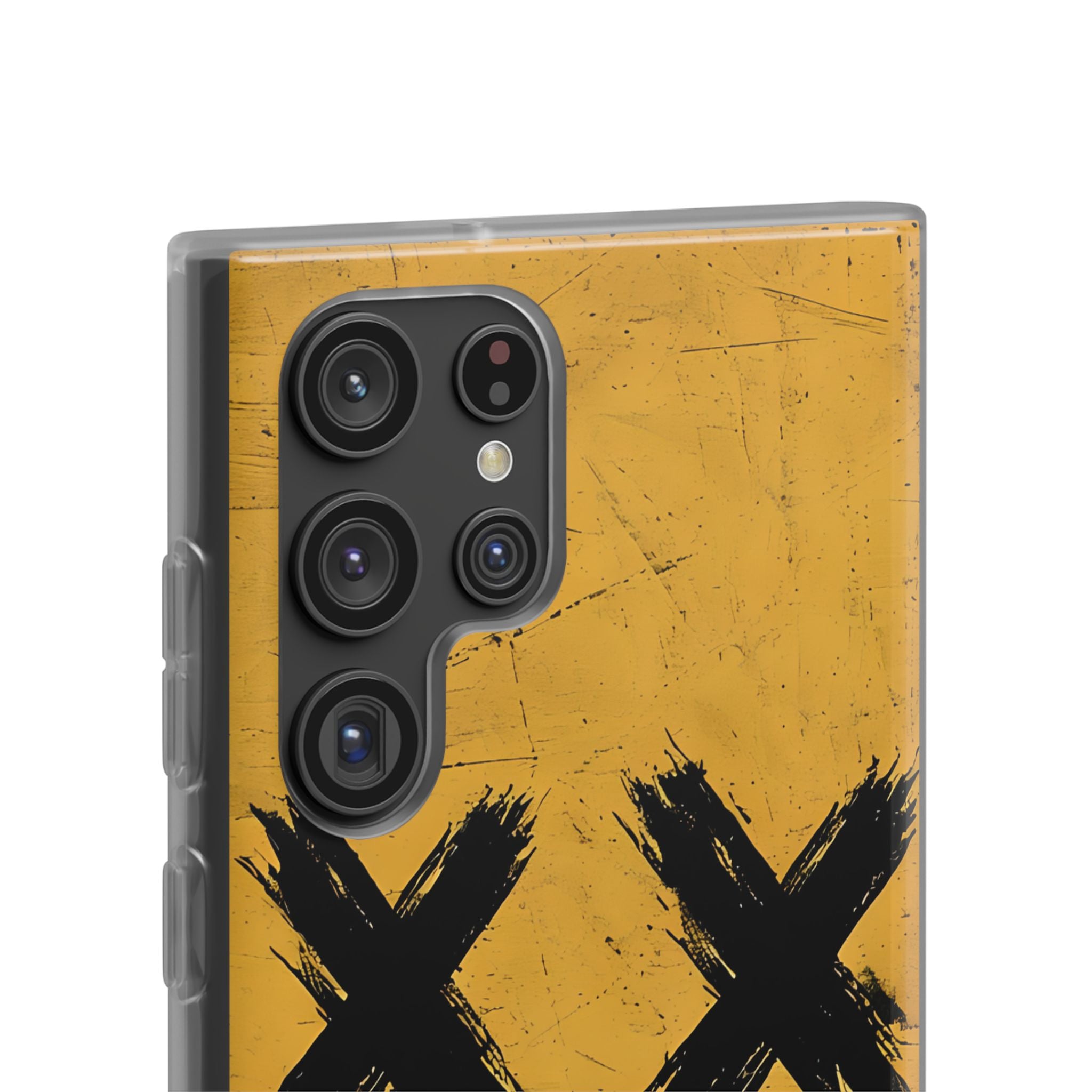 Jagged Smile Yellow Samsung S22 Ultra Case - Soft