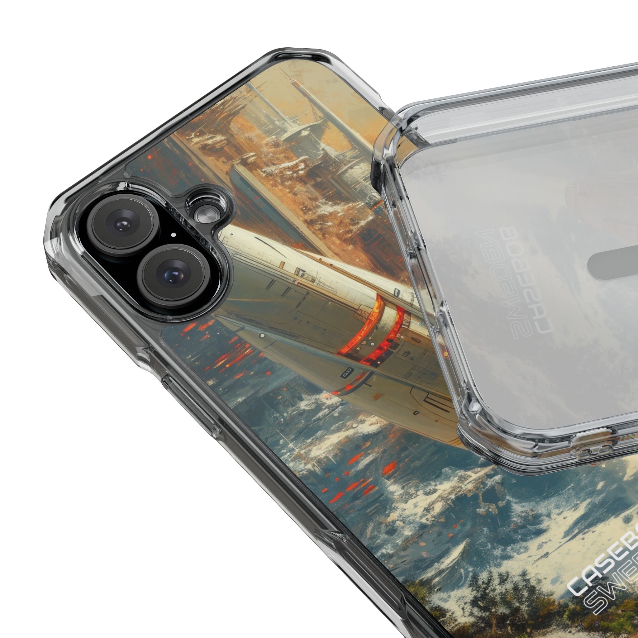 Futuristic Forest Voyage iPhone 16 - Impact Clear+