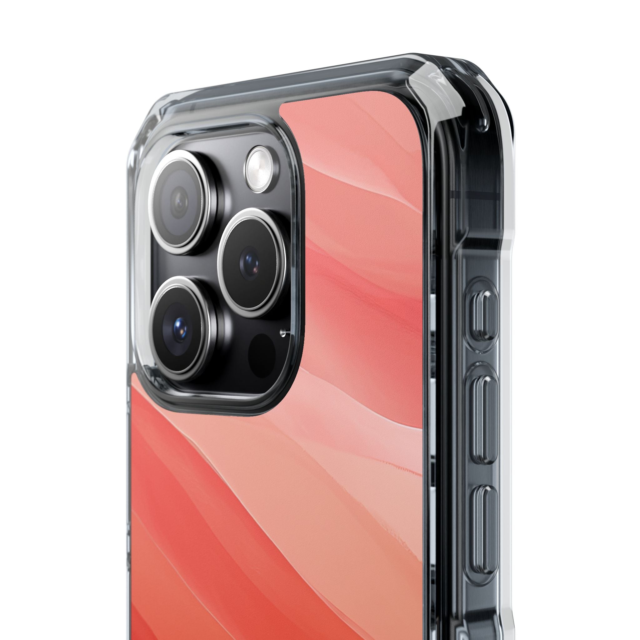 Flowing Coral Waves iPhone 15 - Impact Clear+