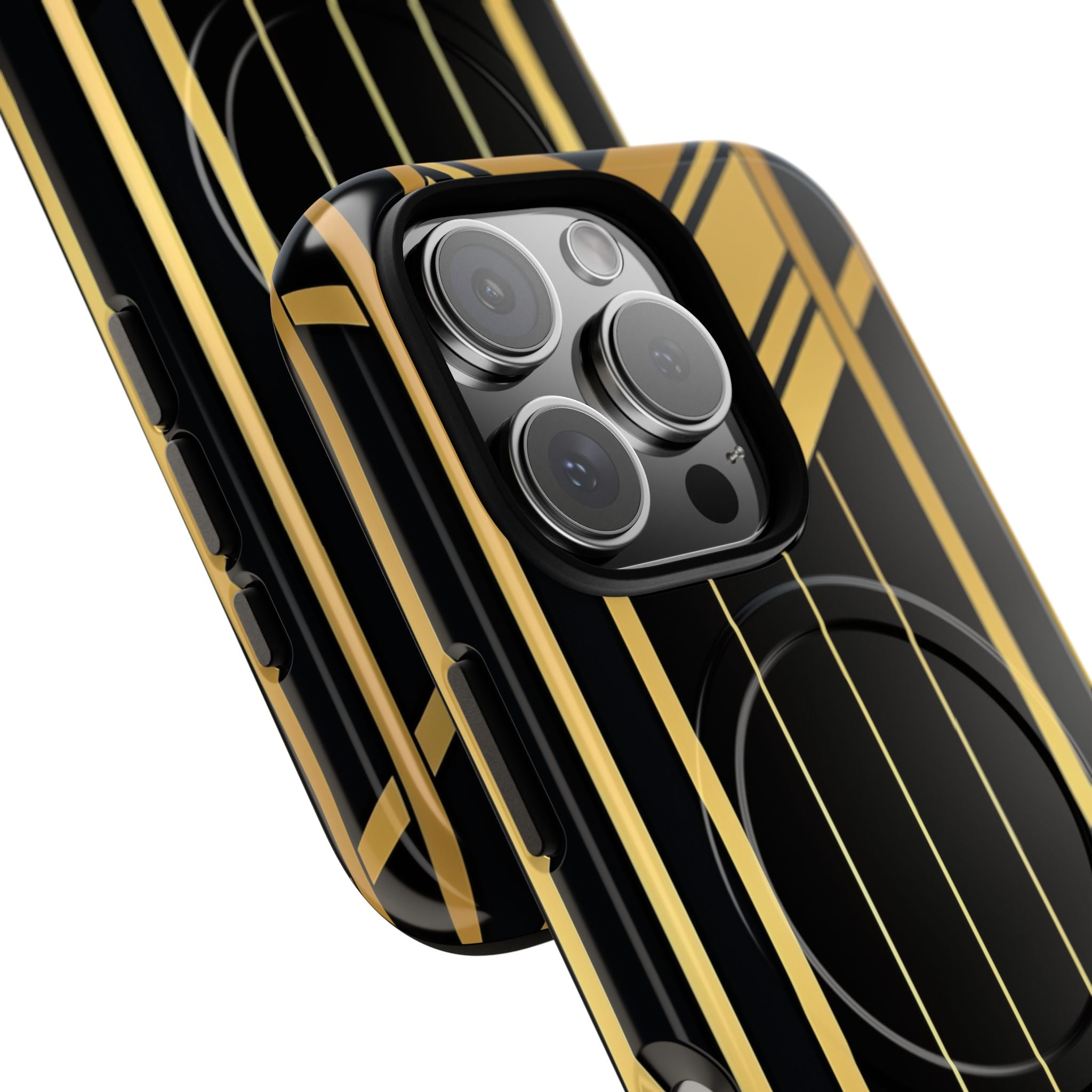 Golden Geometric Symphony iPhone 16 - Tough+