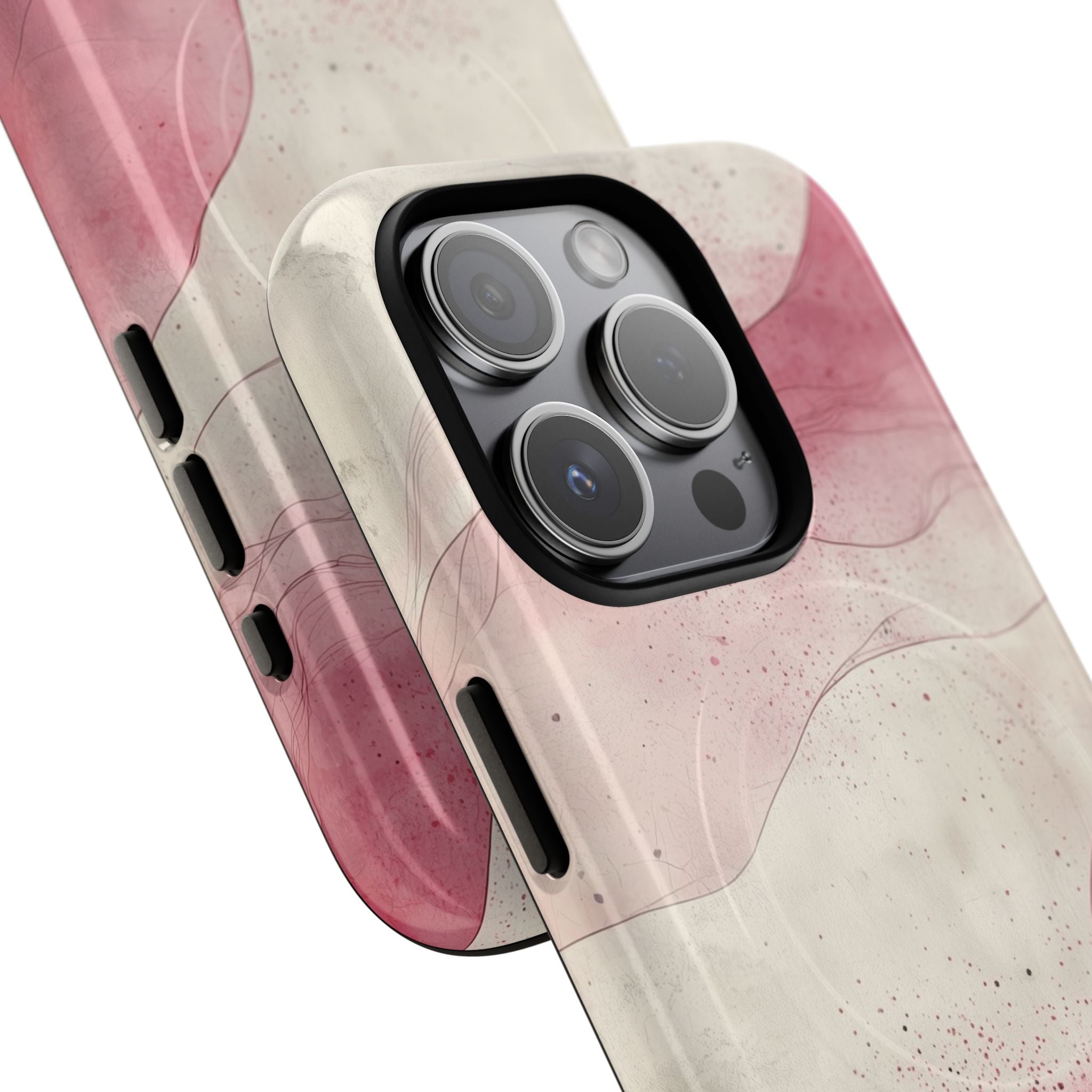 Crimson Waves iPhone 15 Pro Case - Tough+