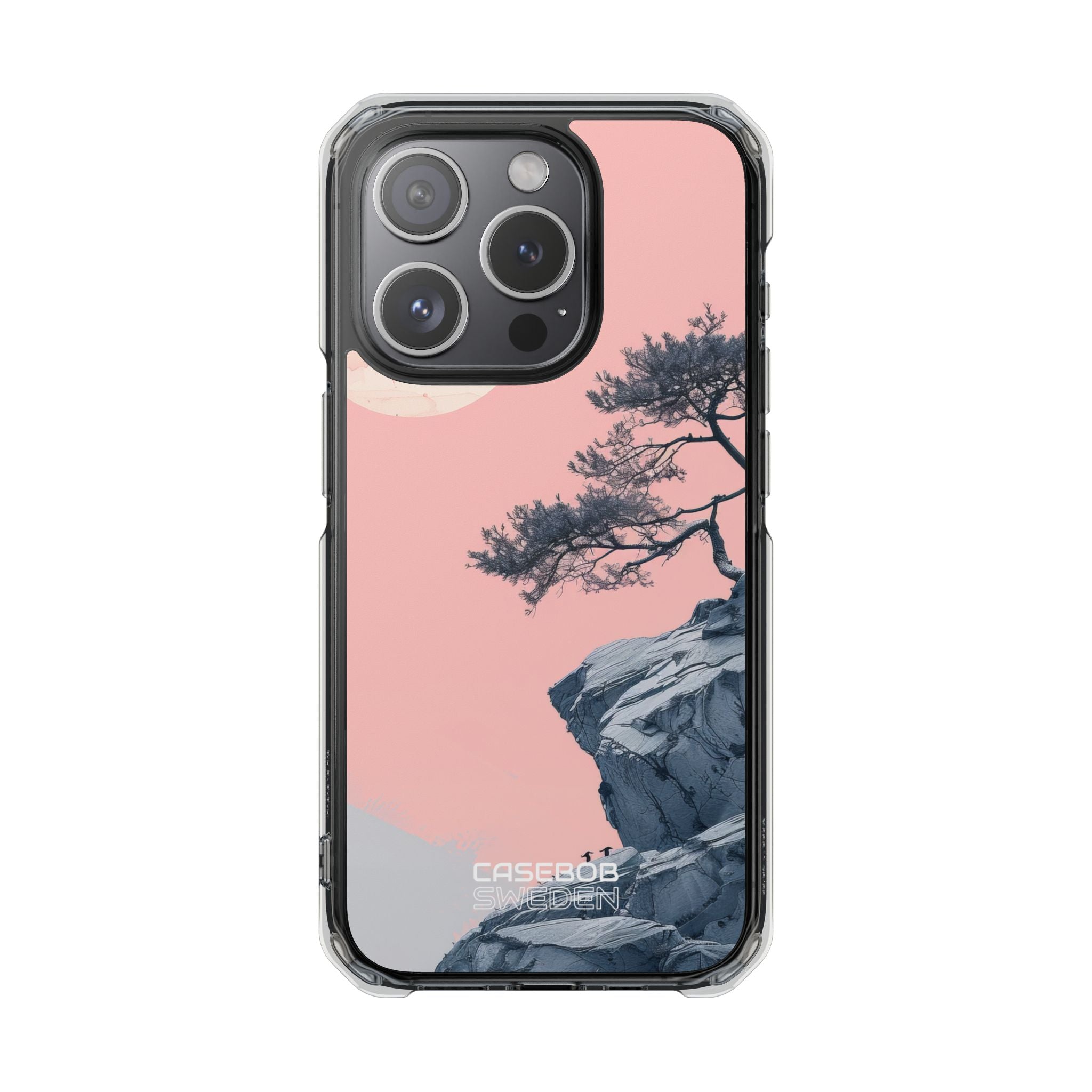 Pink Cliff Solitude iPhone 15 - Impact Clear+