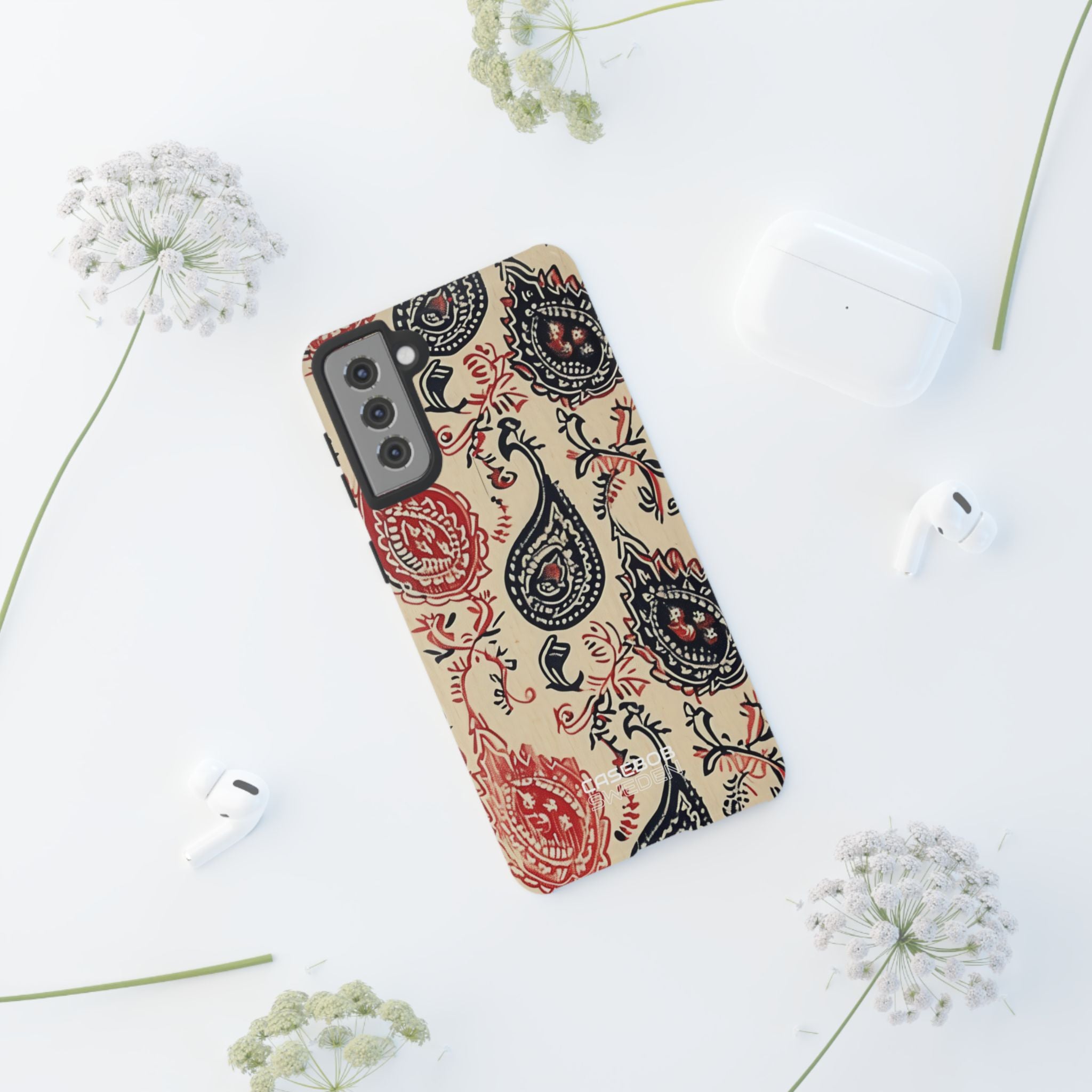 Navy Paisley Swirl Samsung S21 - Tough