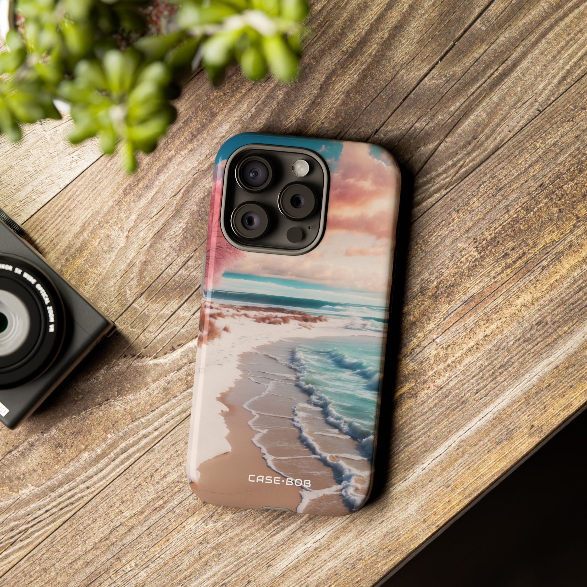 Pink Tree Breeze iPhone 15 Pro Case - Tough