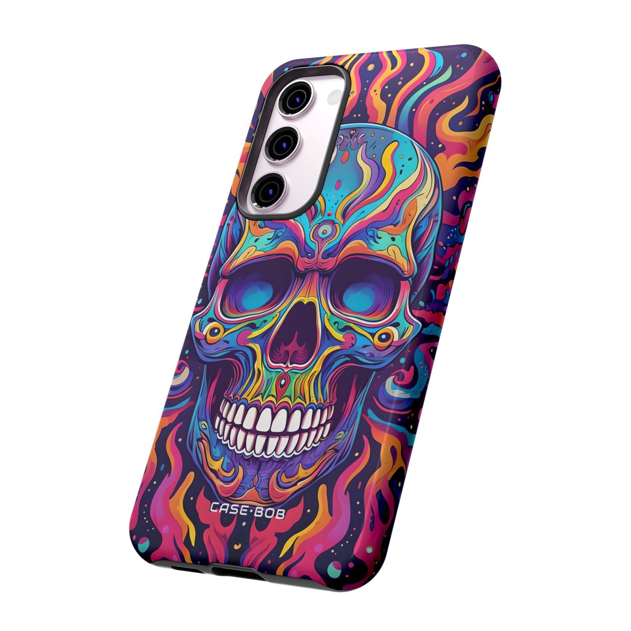 Flaming Skull Samsung S23 Plus Case - Tough