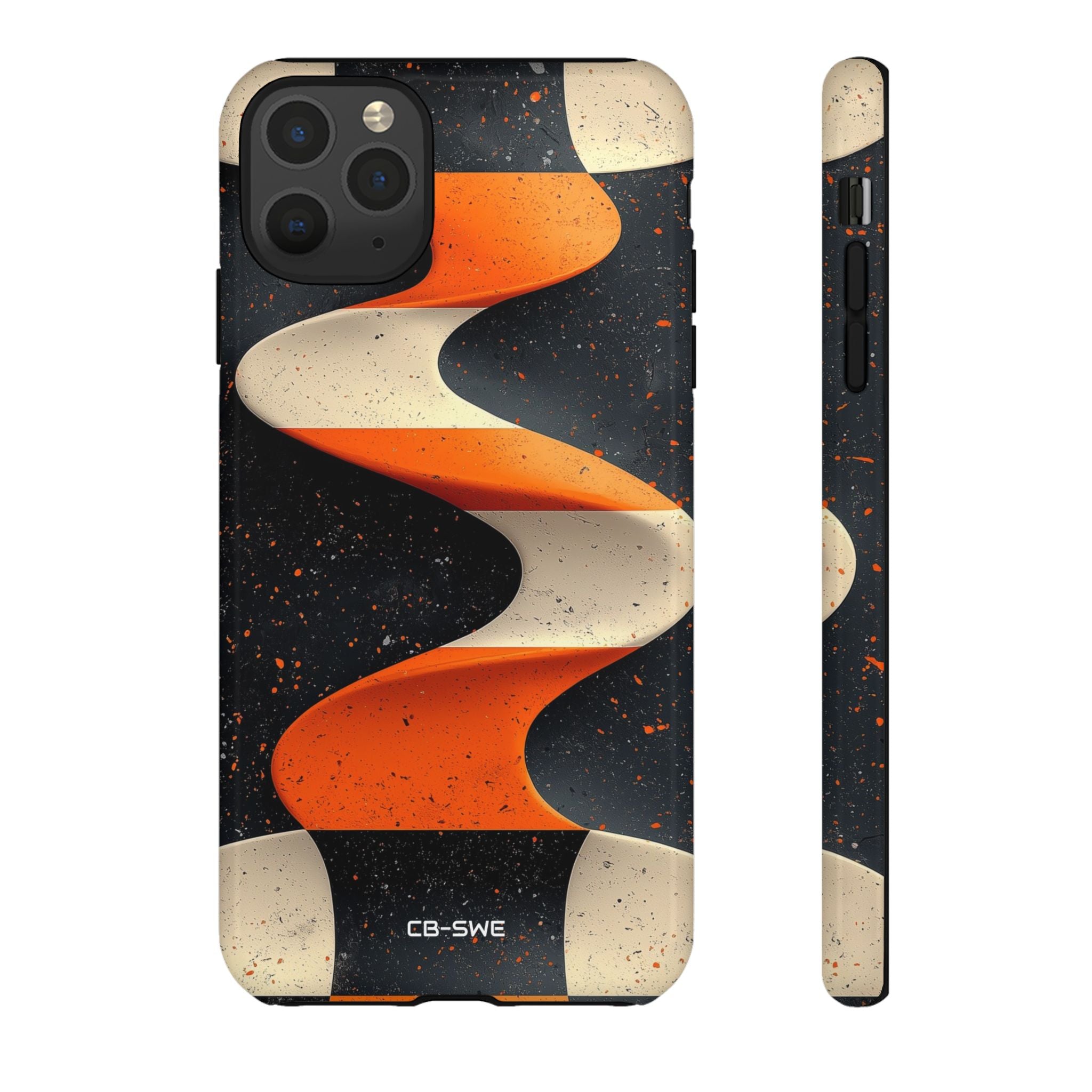 Orange Waves Flow - iPhone Case