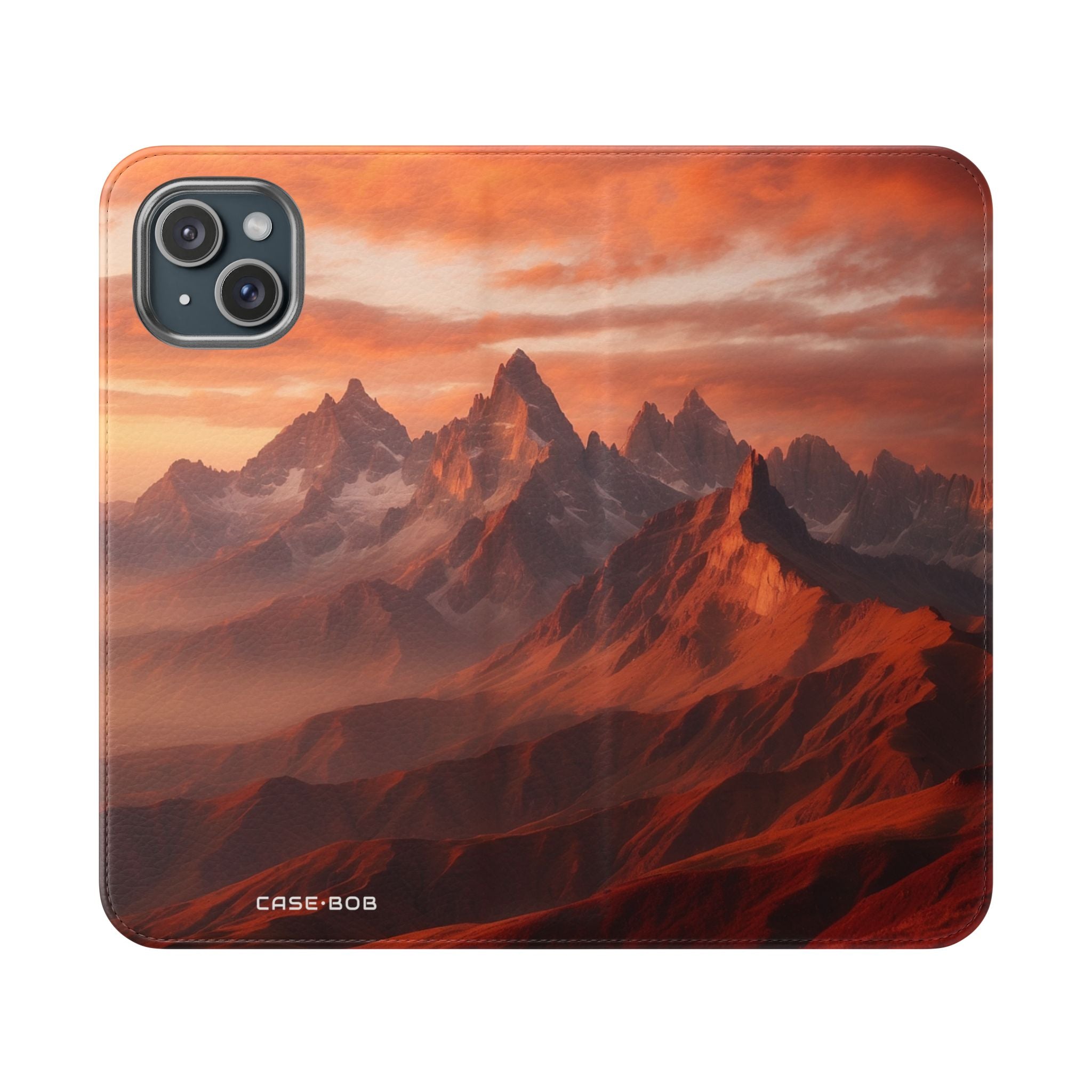 Sunset Peaks - iPhone 15 Plus Case - Wallet