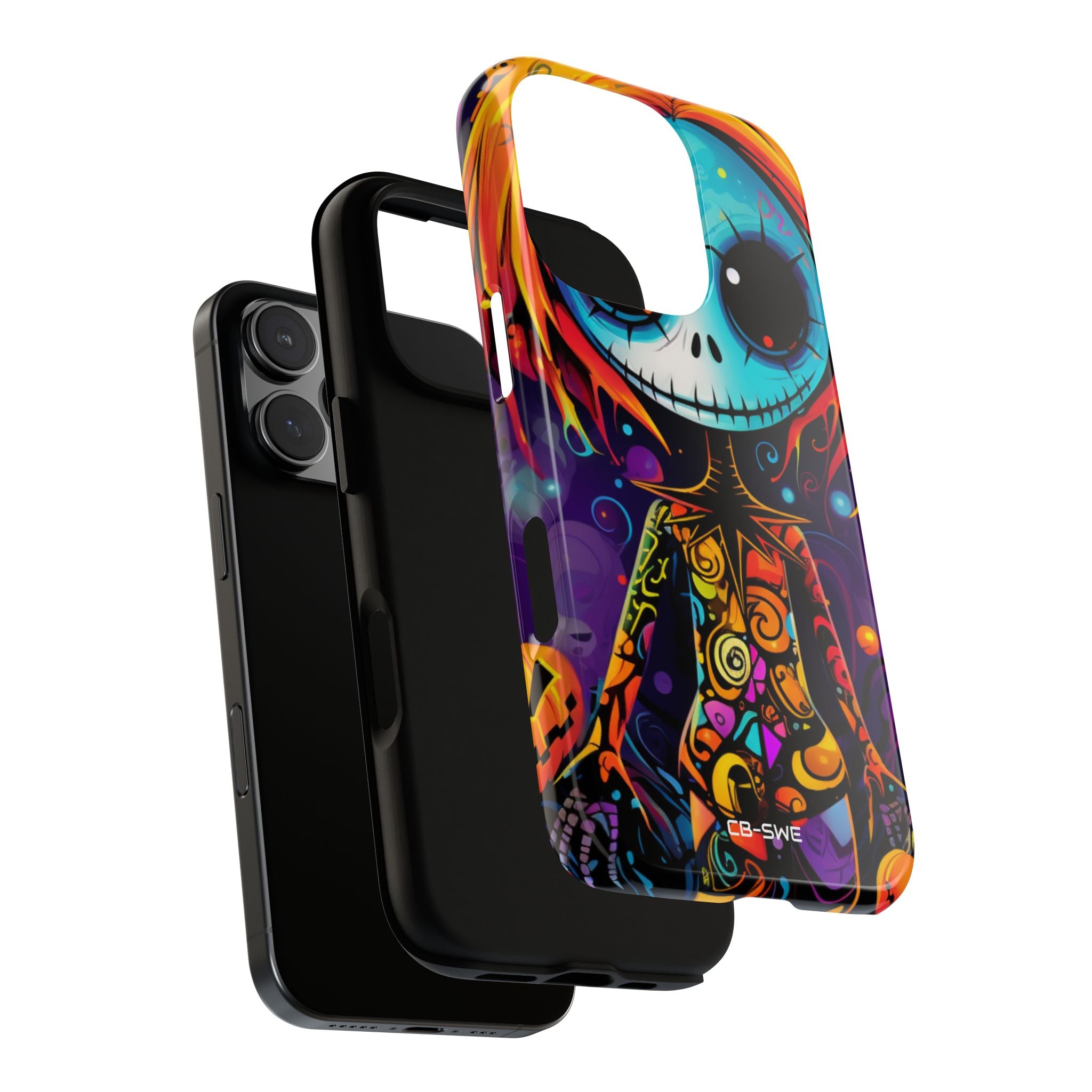 Skeletal Figure Laughs - iPhone Case