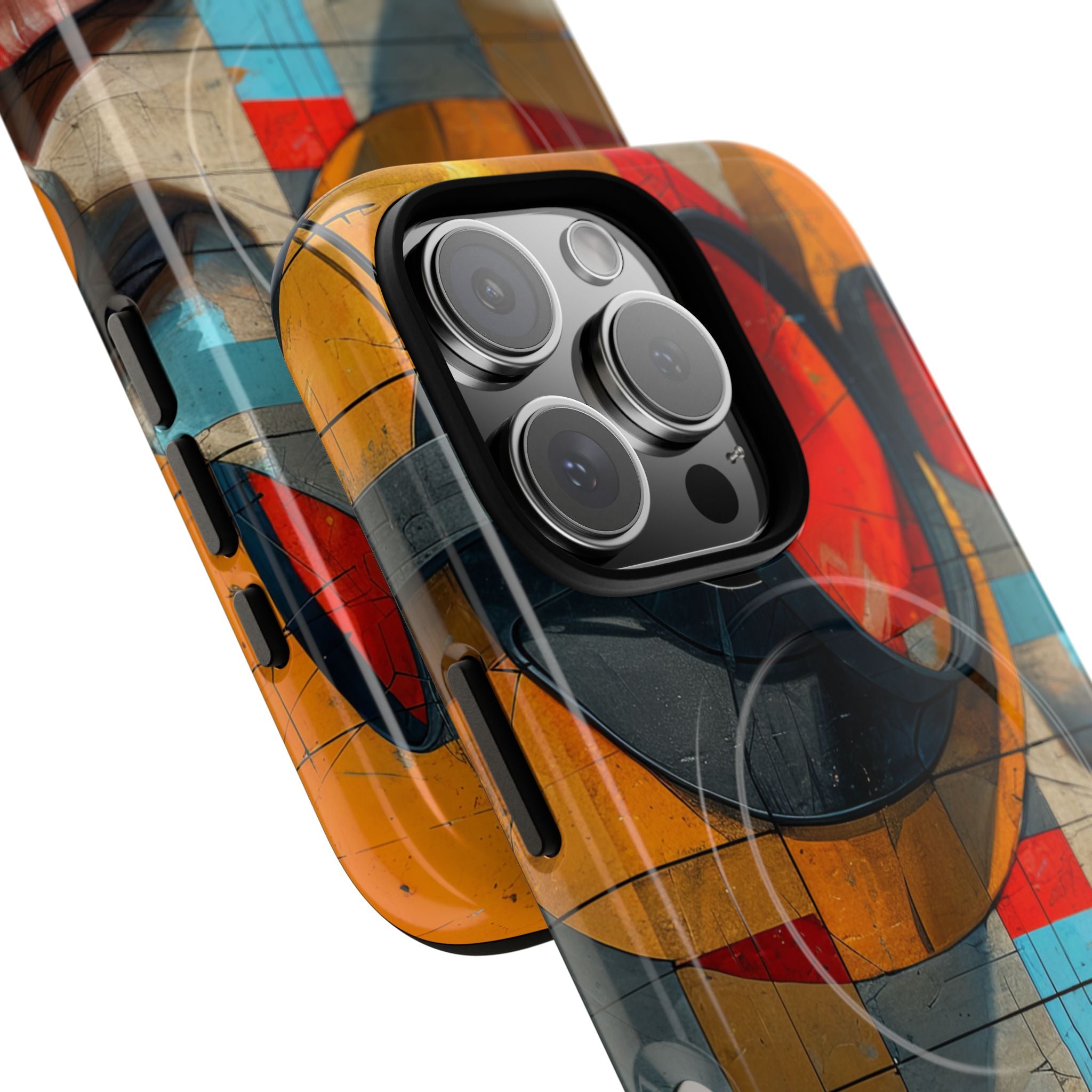 Futuristic Cubist Visions iPhone 16 - Tough+