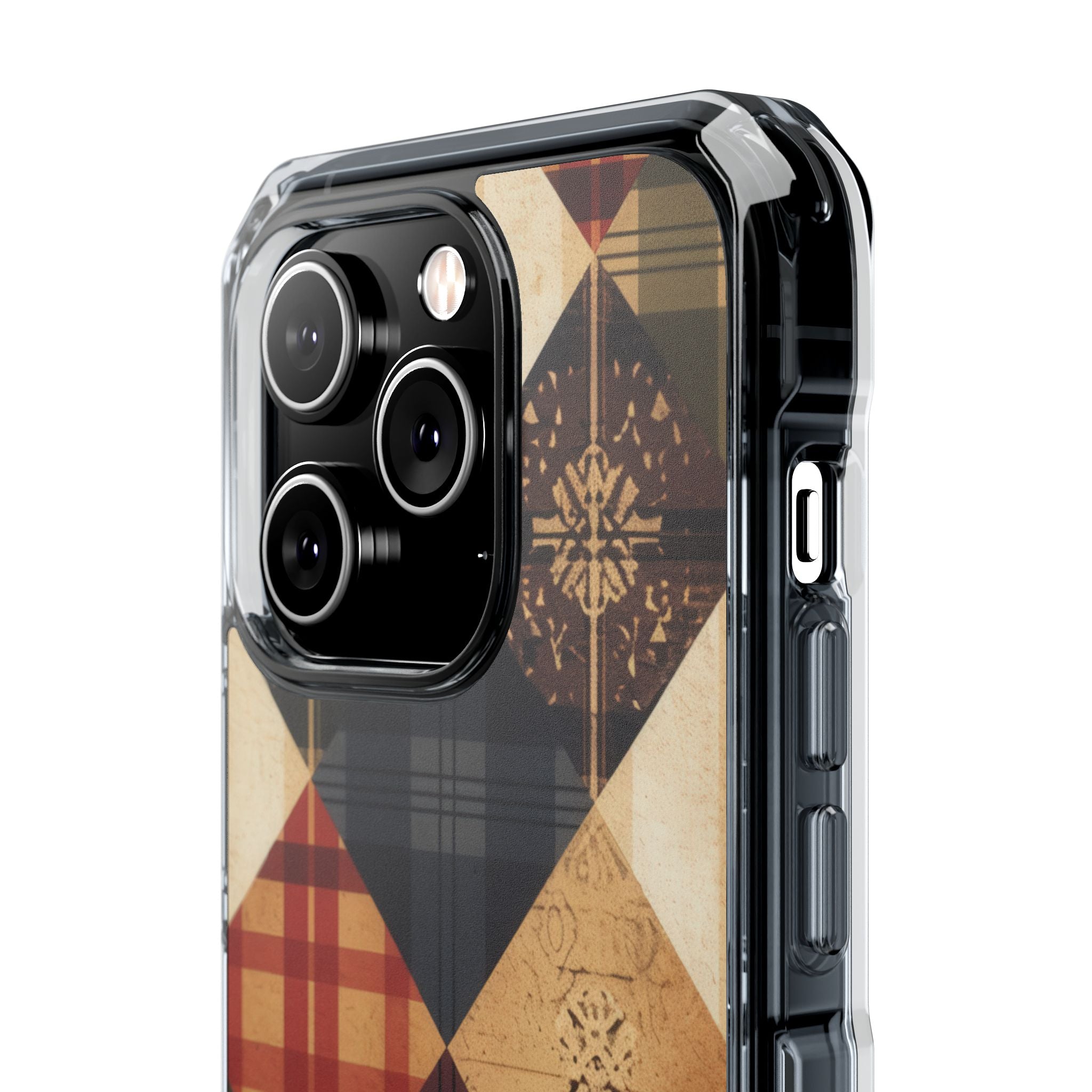 Rustic Quilt Charm iPhone 14 - Impact Clear+