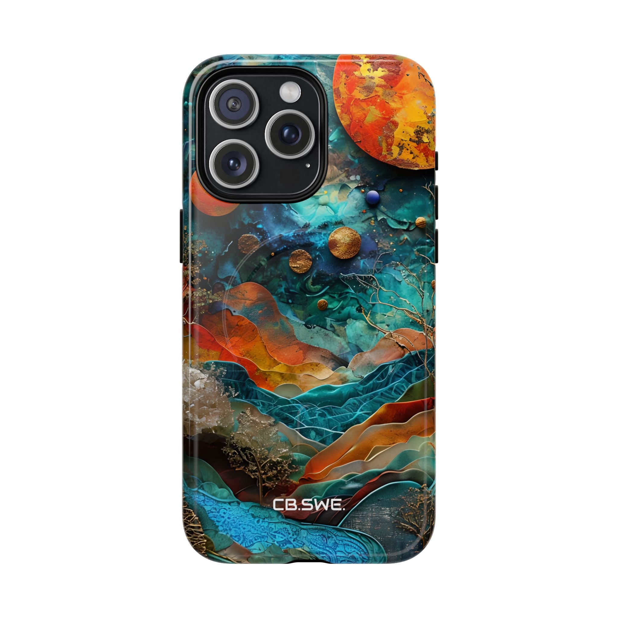 Dreamlike Fantasy Landscape Mixed Media Art iPhone 15 - Tough+