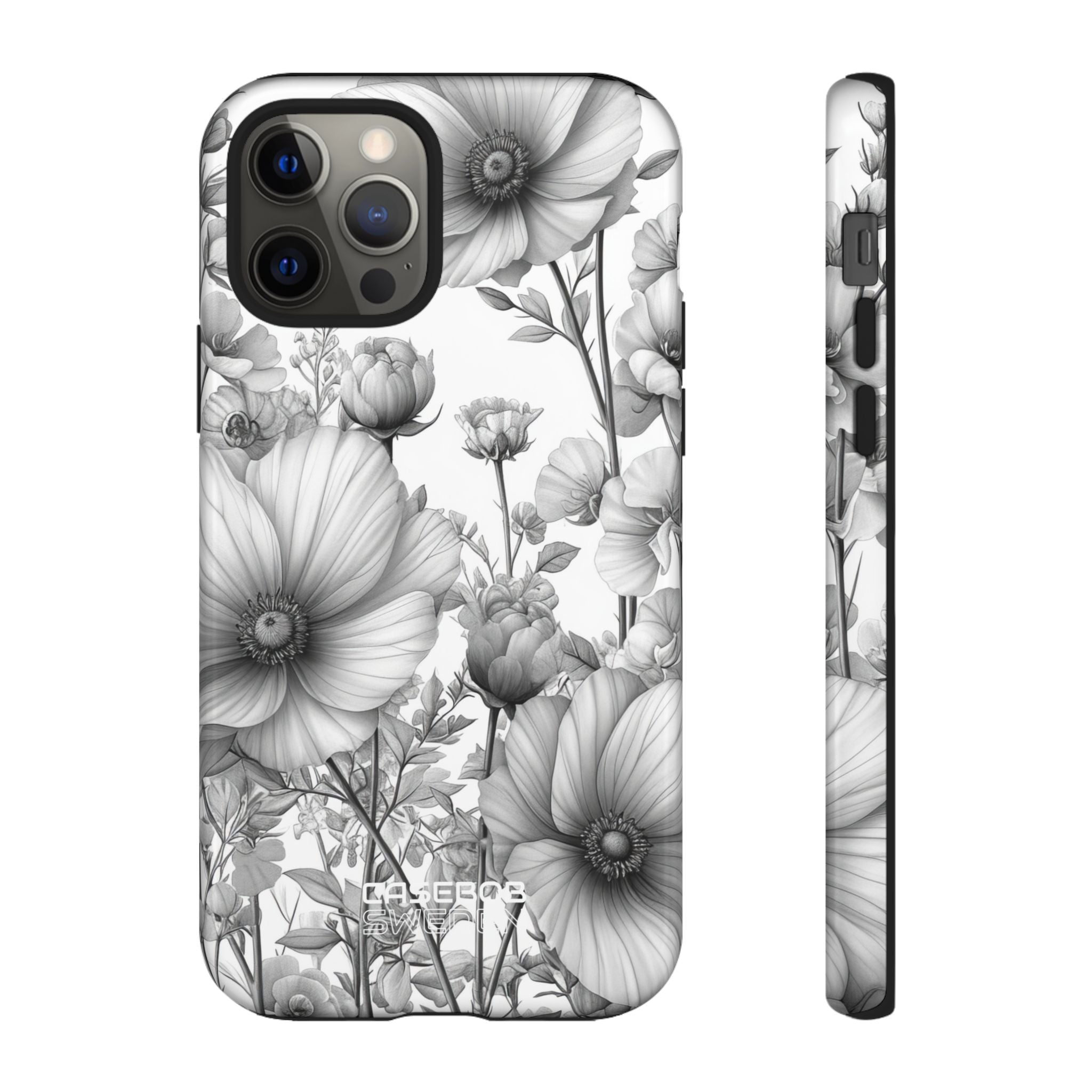 Vintage Floral Etching iPhone 12 - Tough