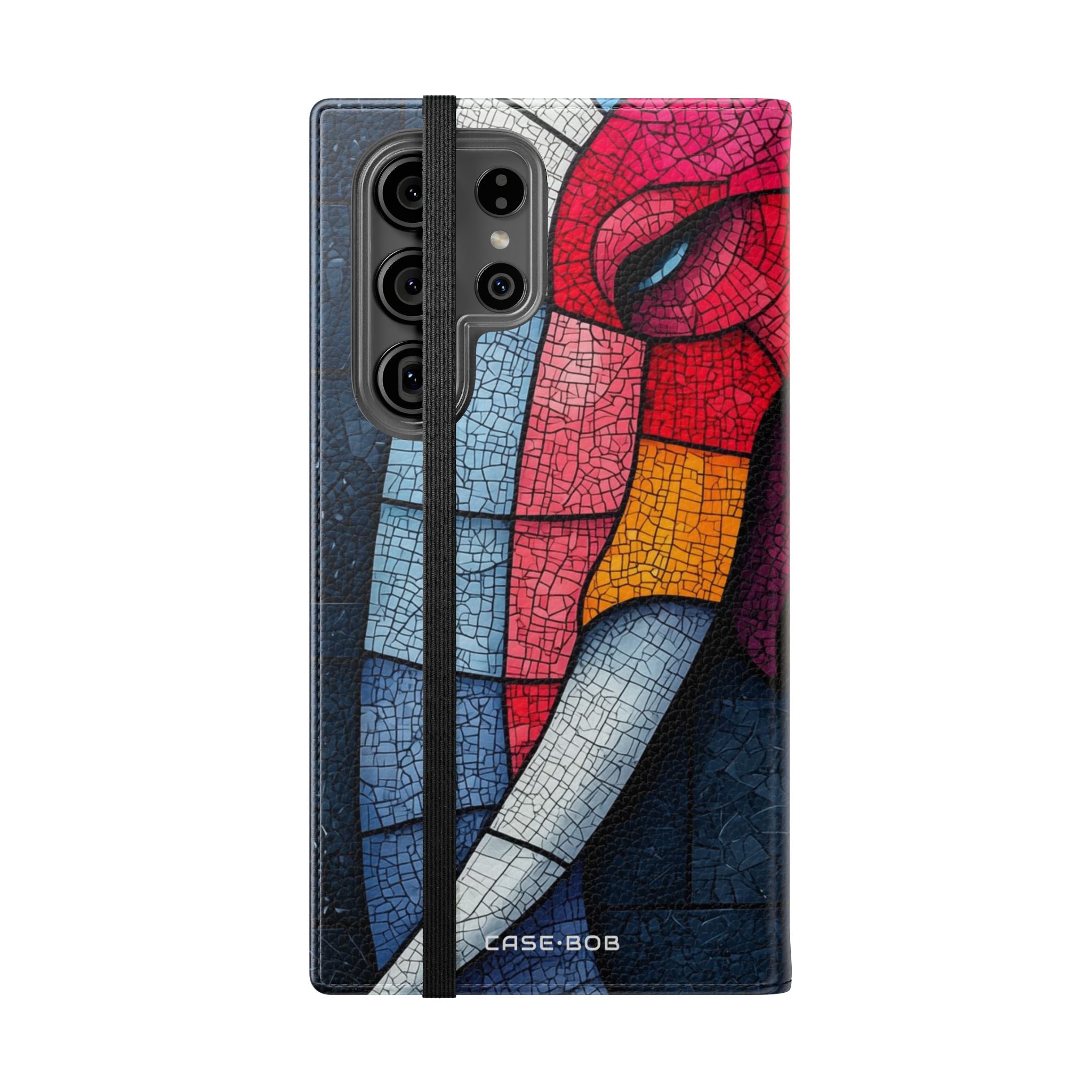 Blue Mosaic Elephant - Samsung S23 Ultra Case - Wallet
