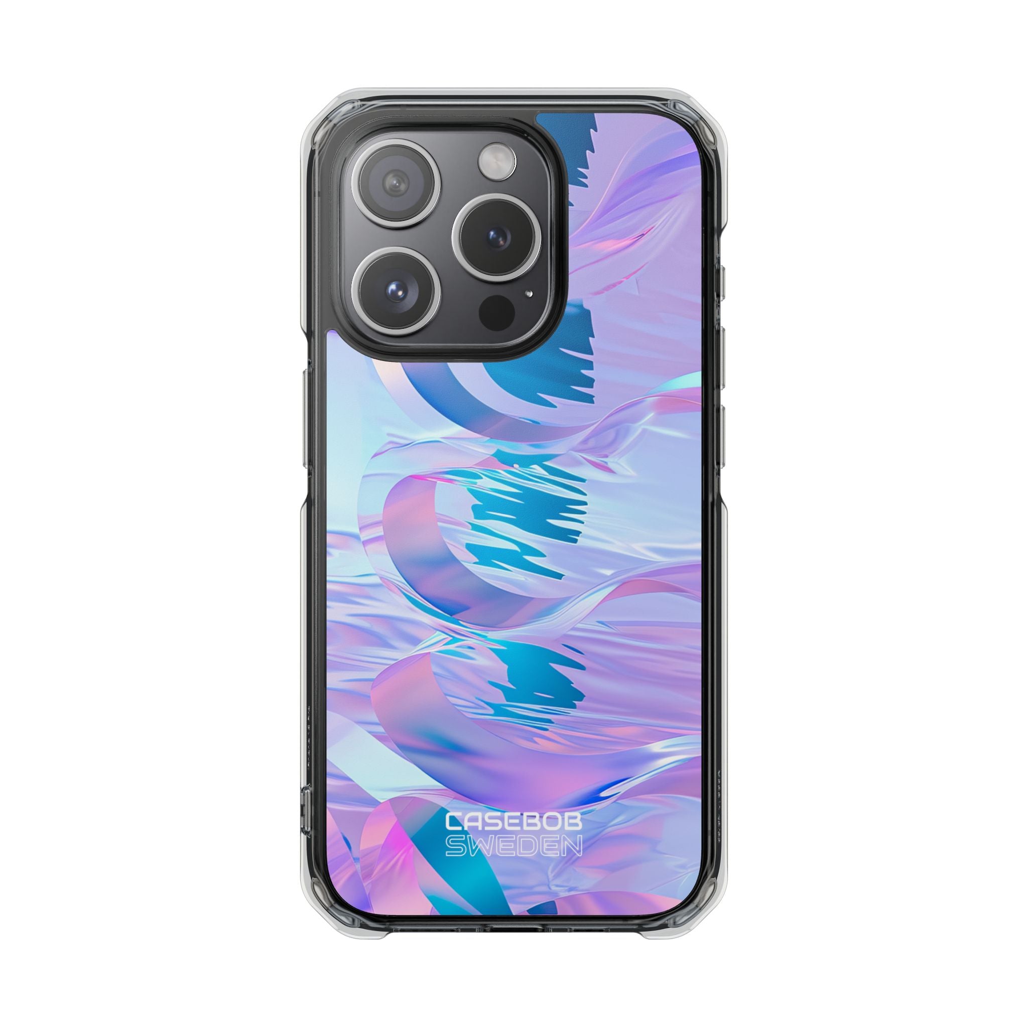 Iridescent Flowing Waves iPhone 15 - Impact Clear+