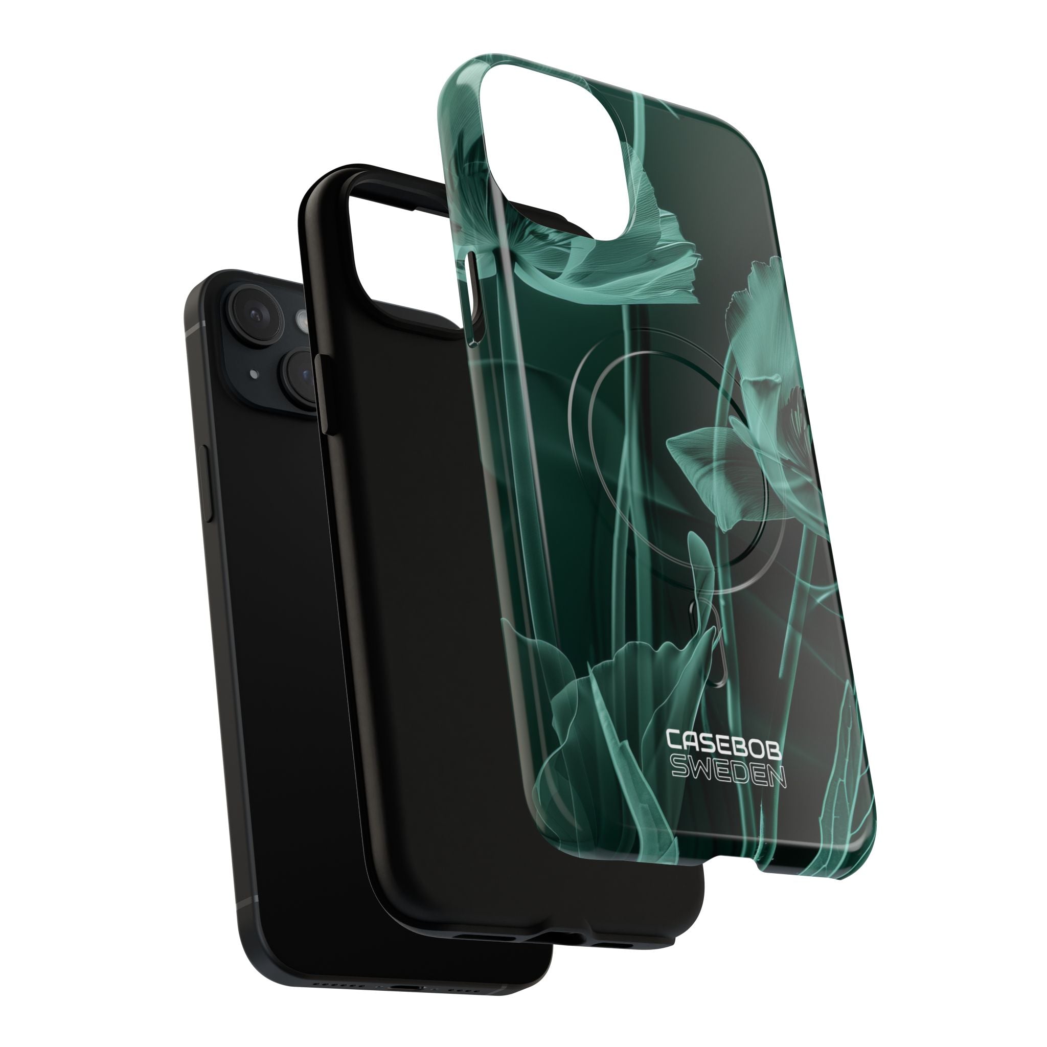 Teal Bloom Radiance iPhone 15 - Tough+