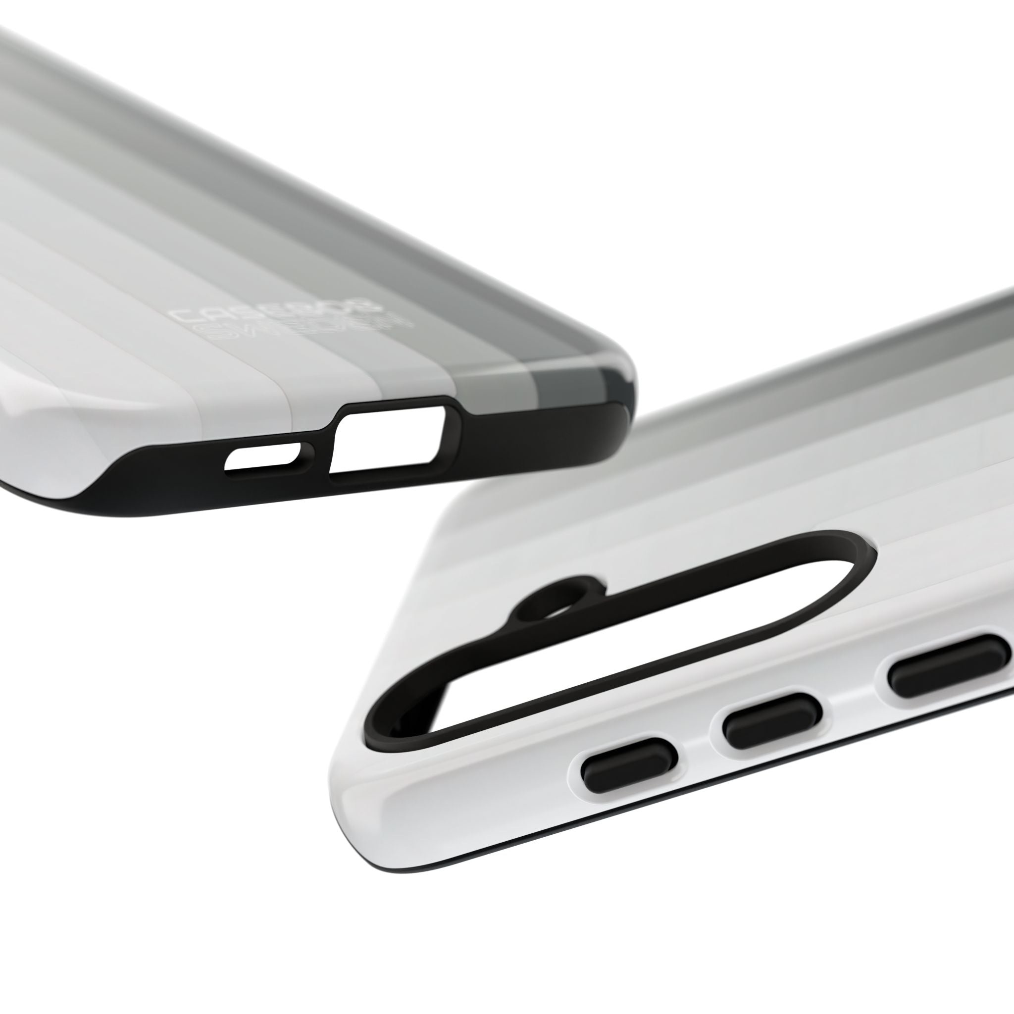 Silver Gradient Stripes Samsung S24 - Tough