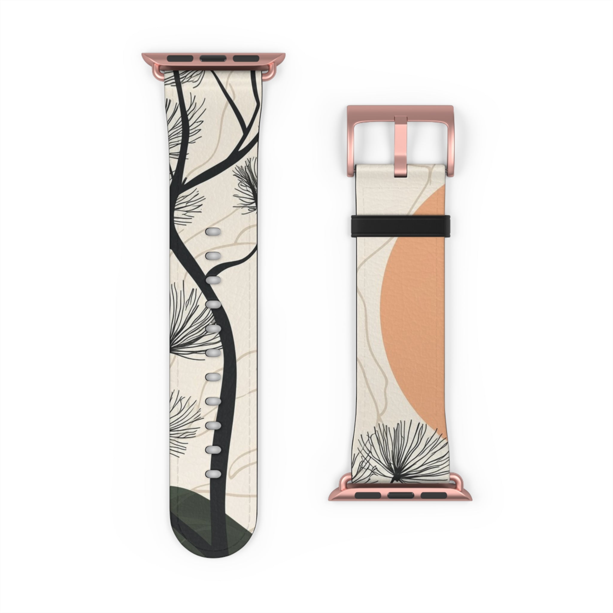 Spiky Tree Sunset - Watch Band