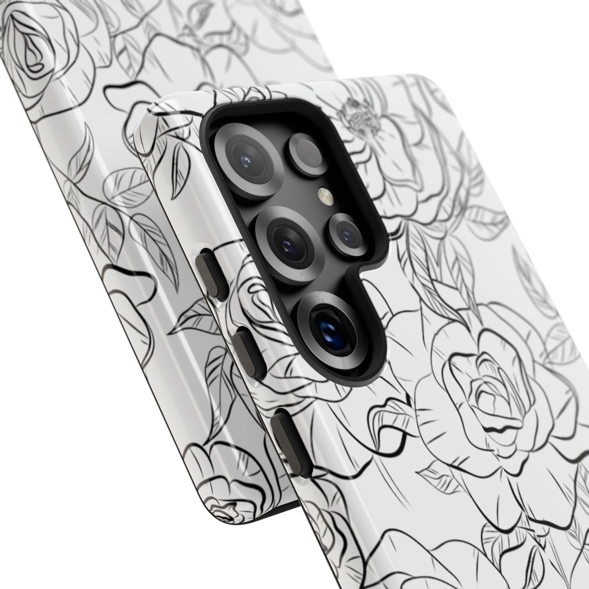 Intricate Rose Sketches - Samsung Case