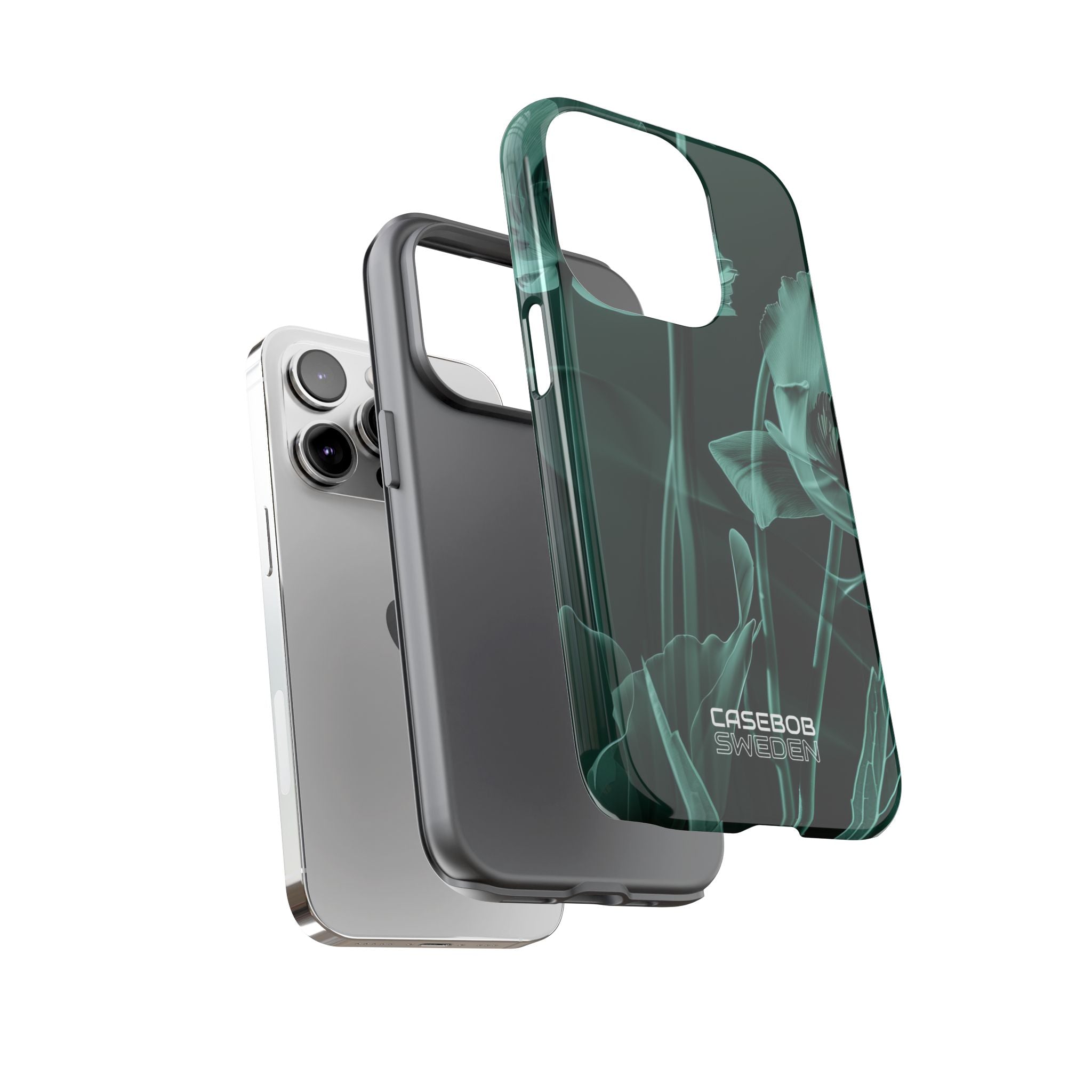 Teal Bloom Radiance iPhone 14 - Tough