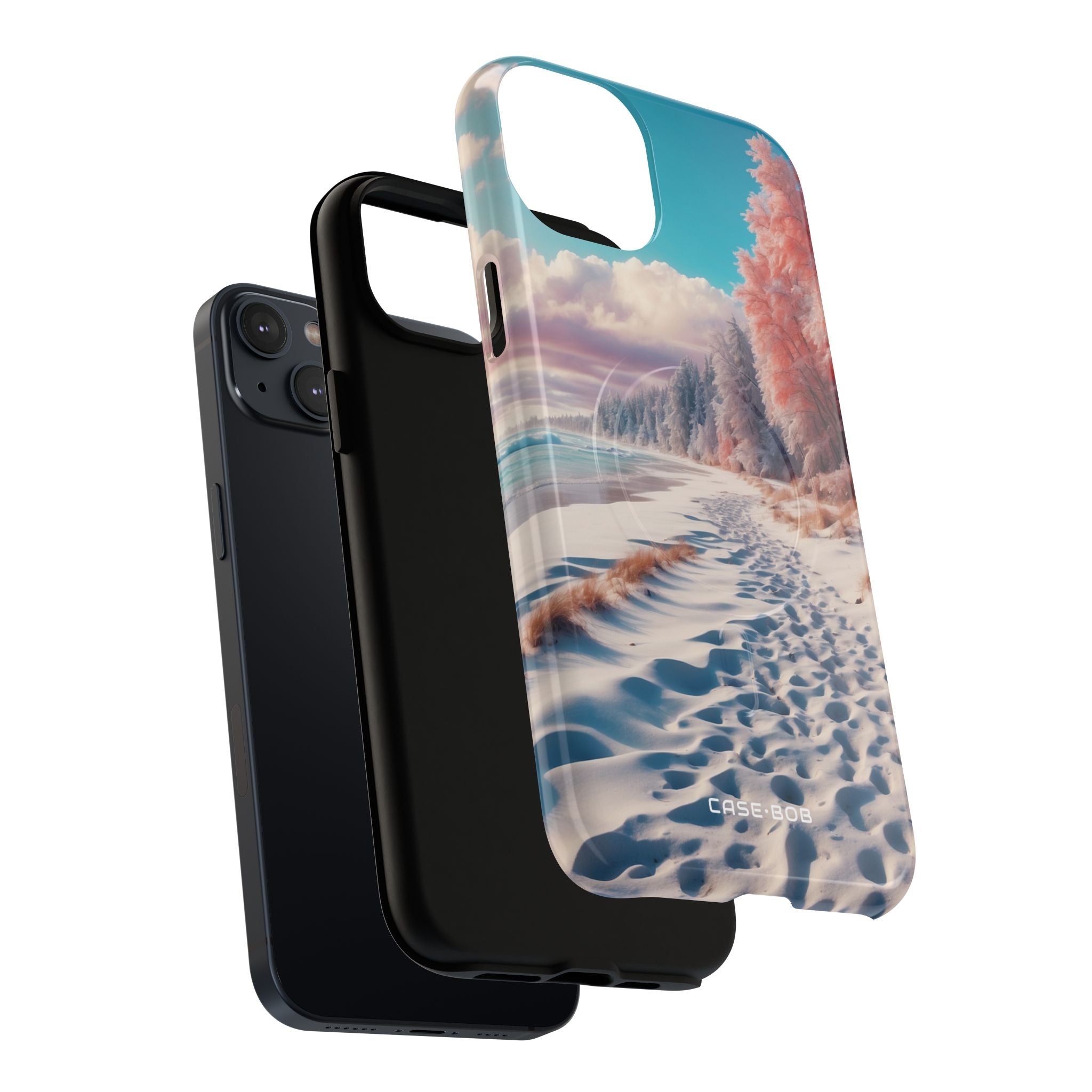 Snowy Footprints iPhone 14 Plus Case - Tough+