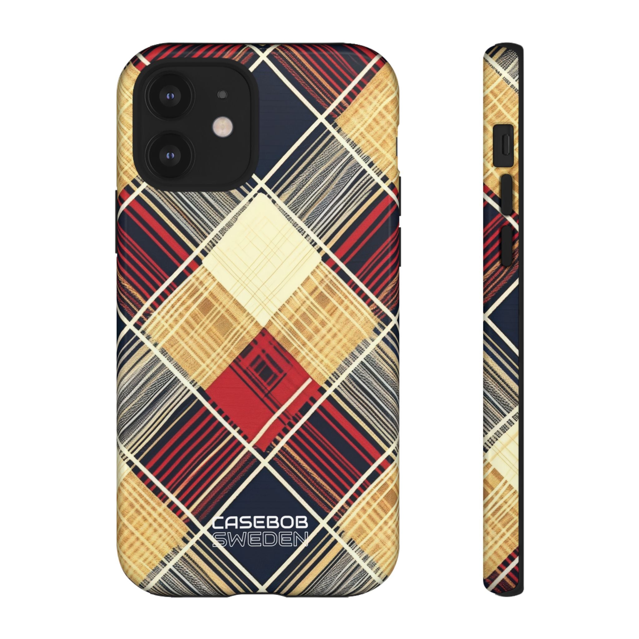 Plaid Diamond Tapestry iPhone 12 - Tough