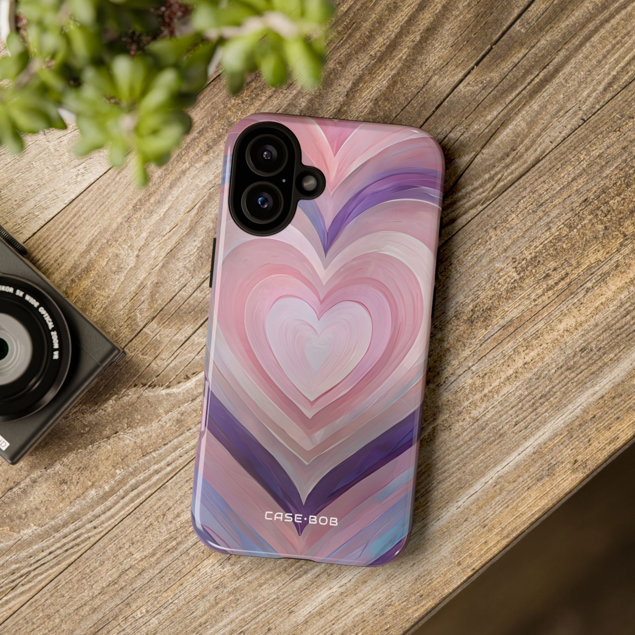 Swirling Hearts iPhone 16 Plus Case - Tough