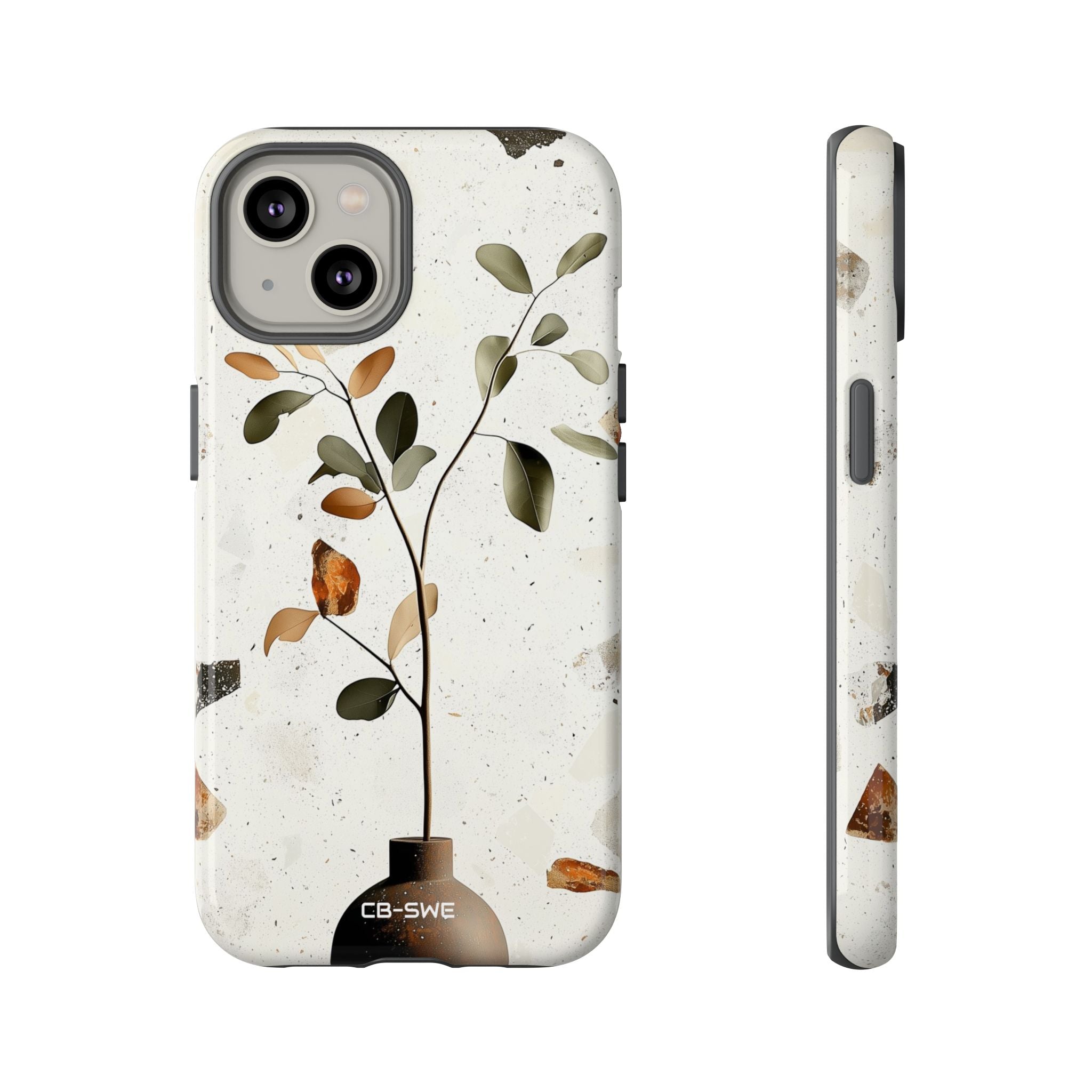 Vase Holds Leaves - iPhone Case